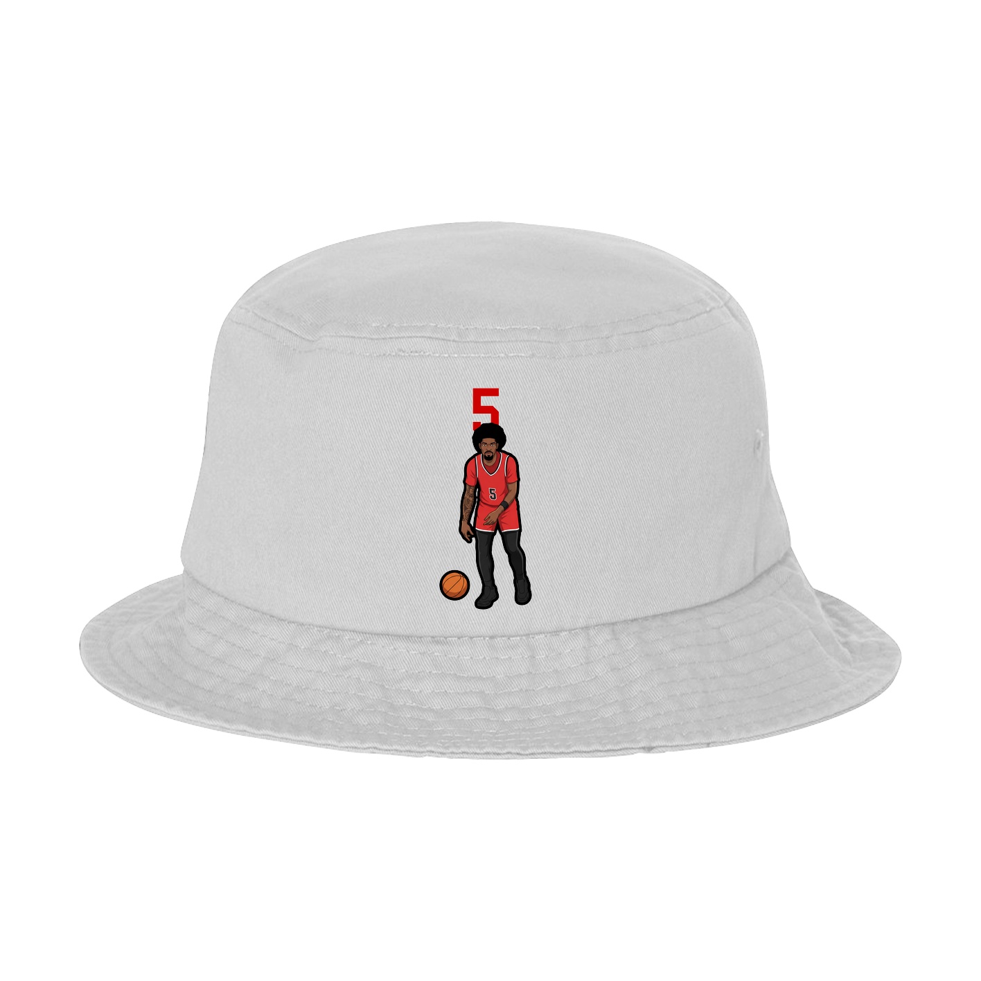Bucket Cap — Number Top in White