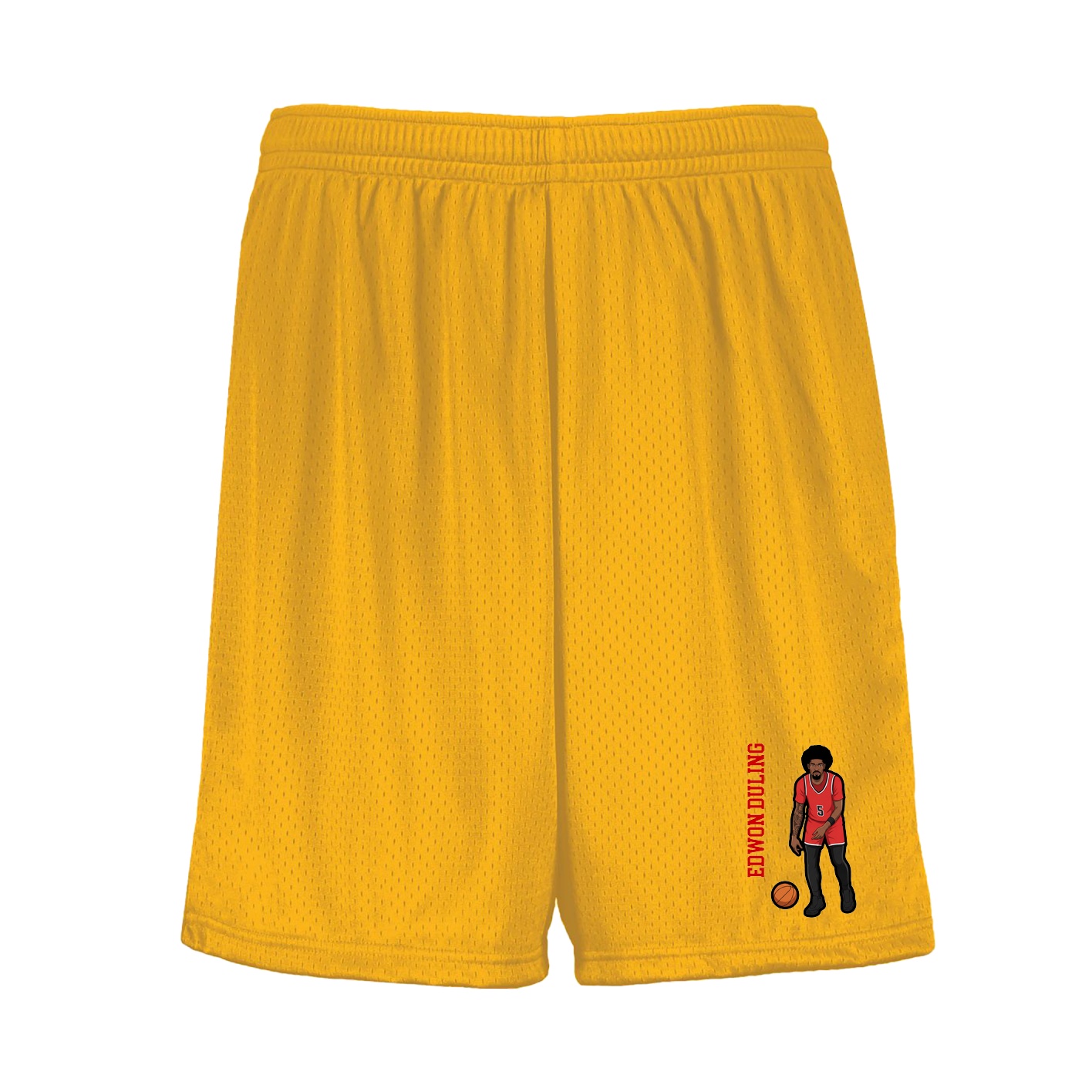 Shorts — Name Vertical in Gold
