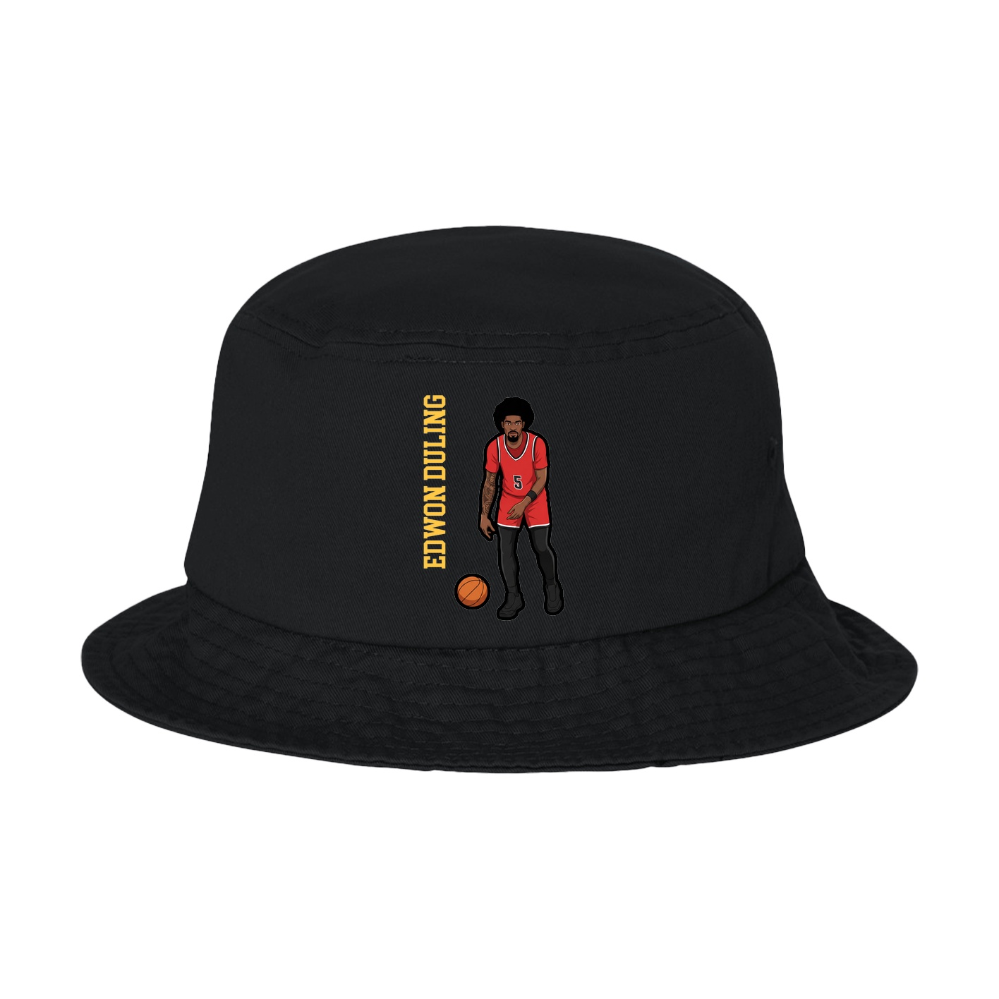Bucket Cap — Name Vertical in Black