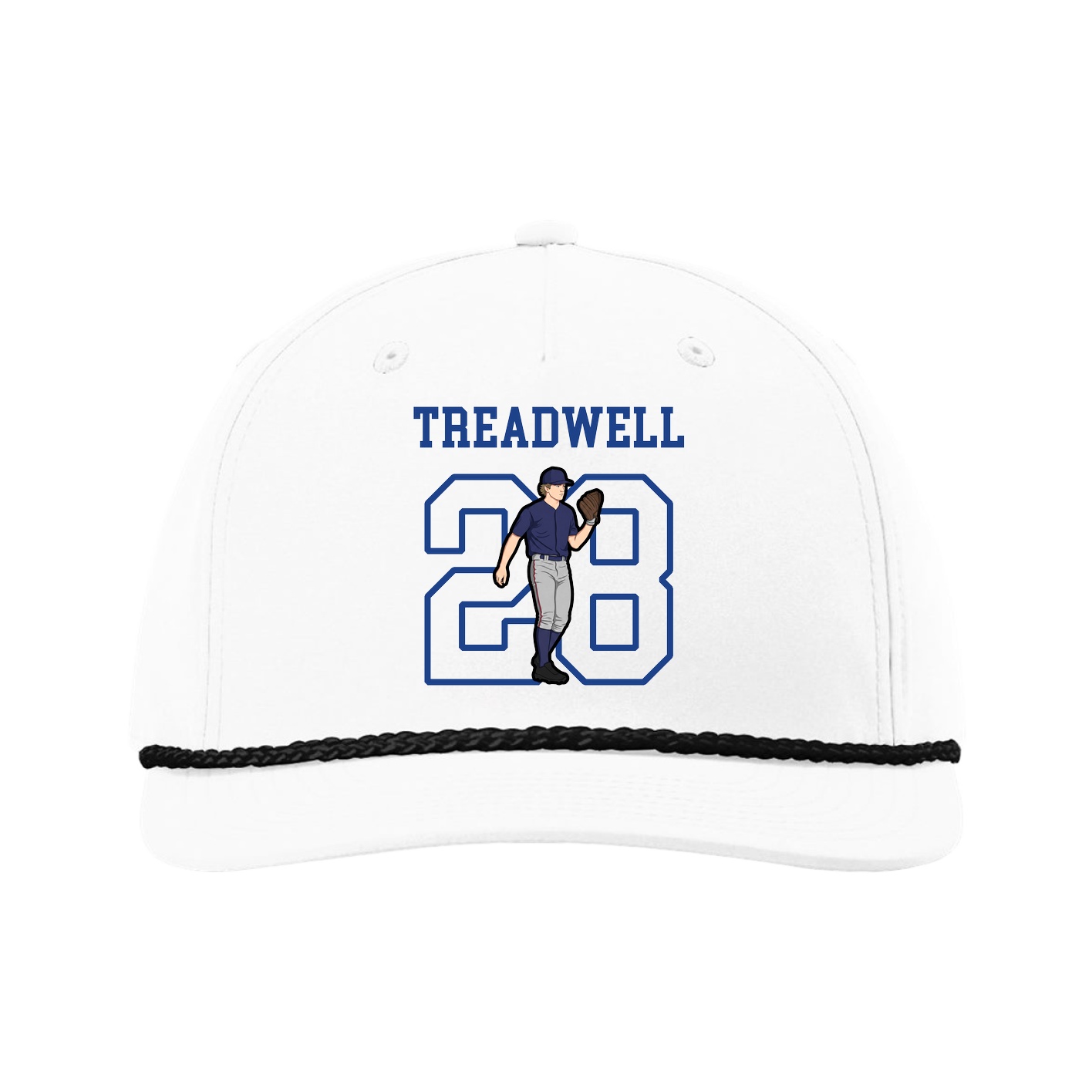 Five-Panel Classic Rope Cap — Shirsey in White