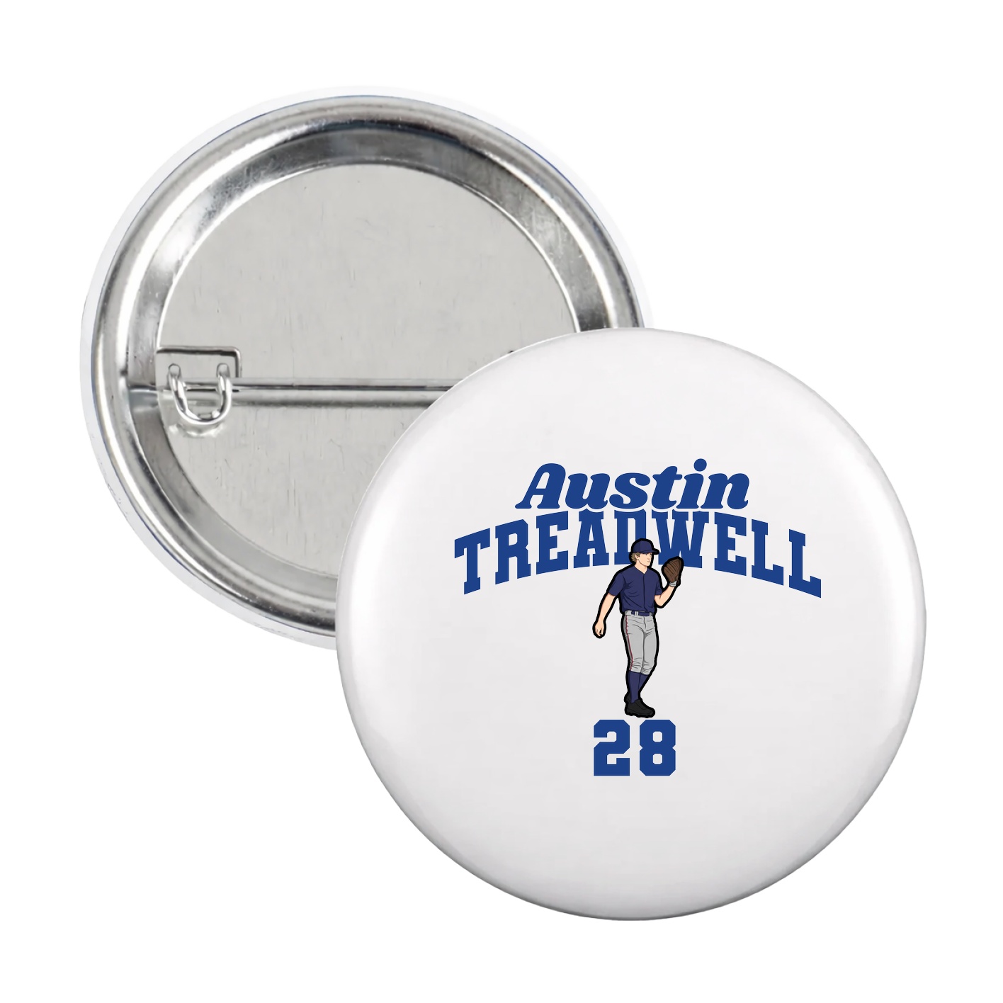 Game Day Button — Signature Arch in White