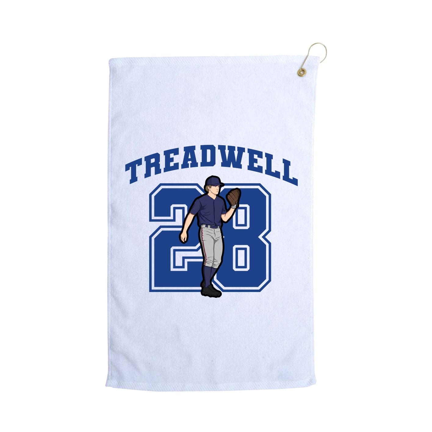 Golf Towel — Number in White