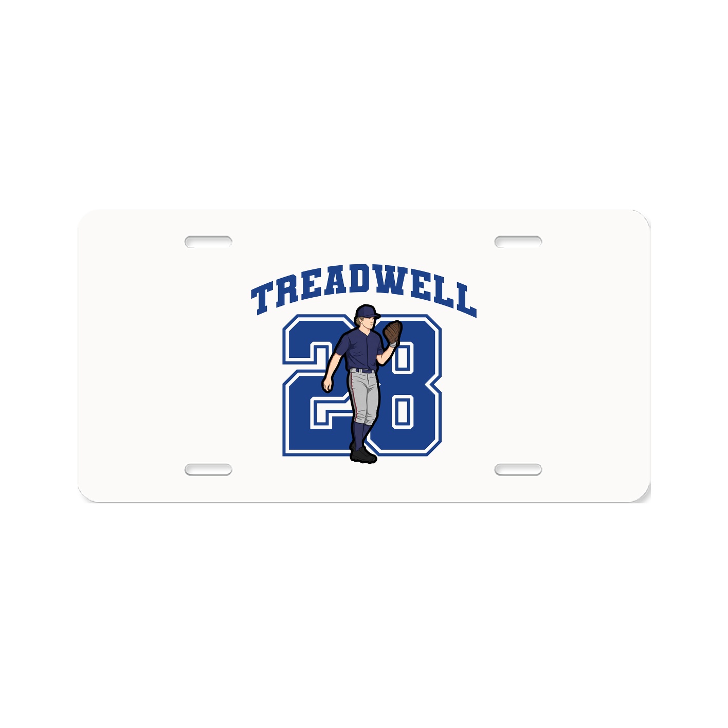 License Plate — Number in Classic