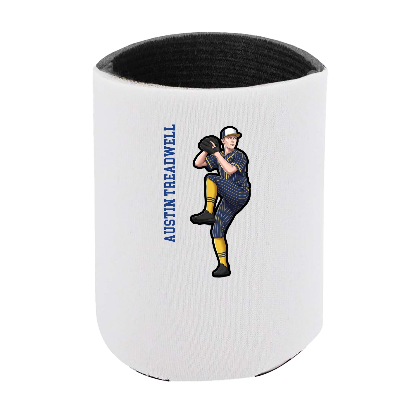 Can Holder — Name Vertical in White