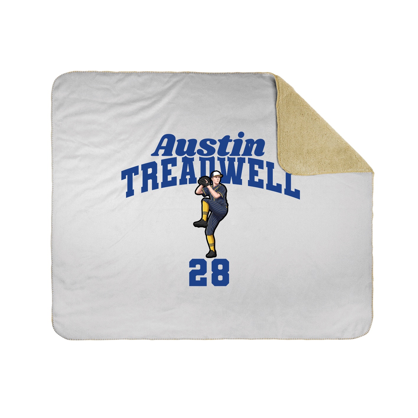 Throw Blanket — Signature Arch in White