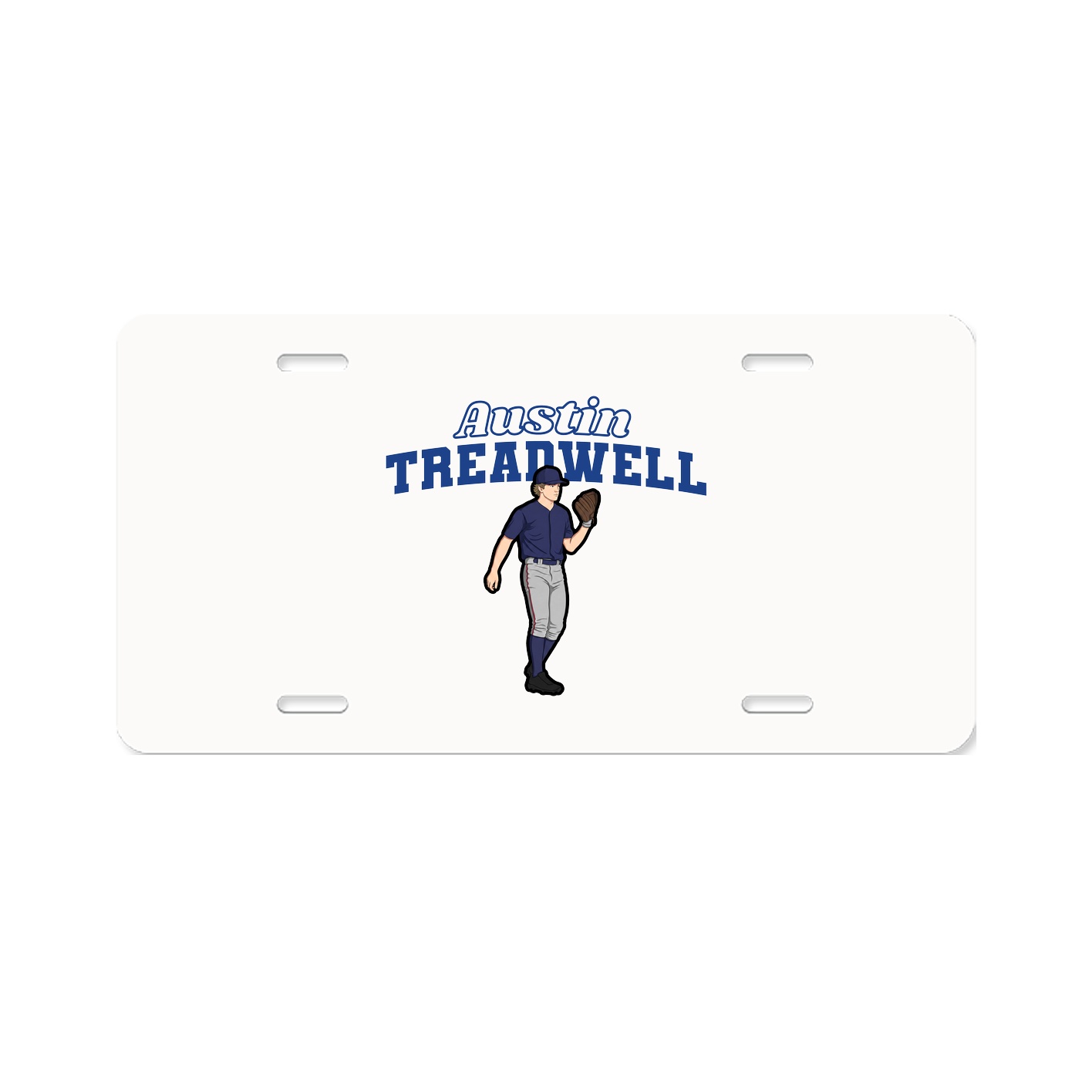 License Plate — Name Arch in Classic