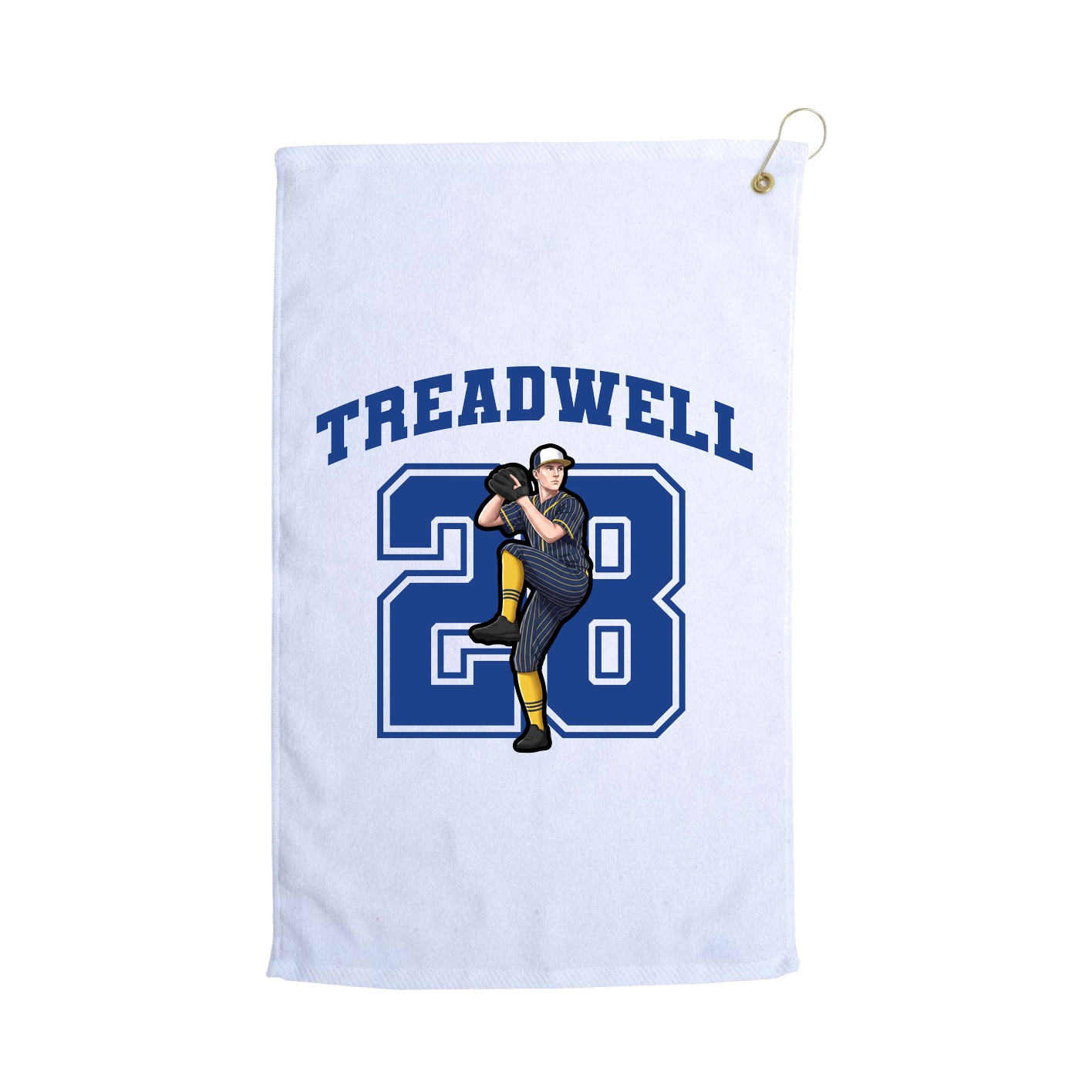 Golf Towel — Number in White