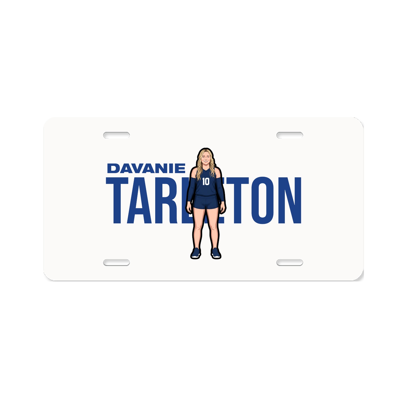 License Plate — Player Name in Classic