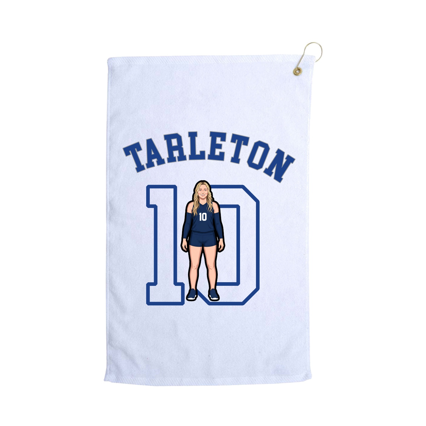 Golf Towel — Shirsey Arch in White