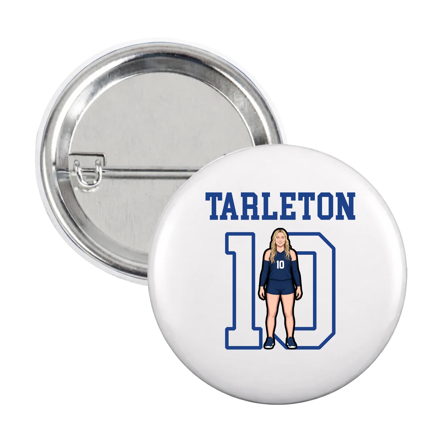 Game Day Button — Shirsey in White
