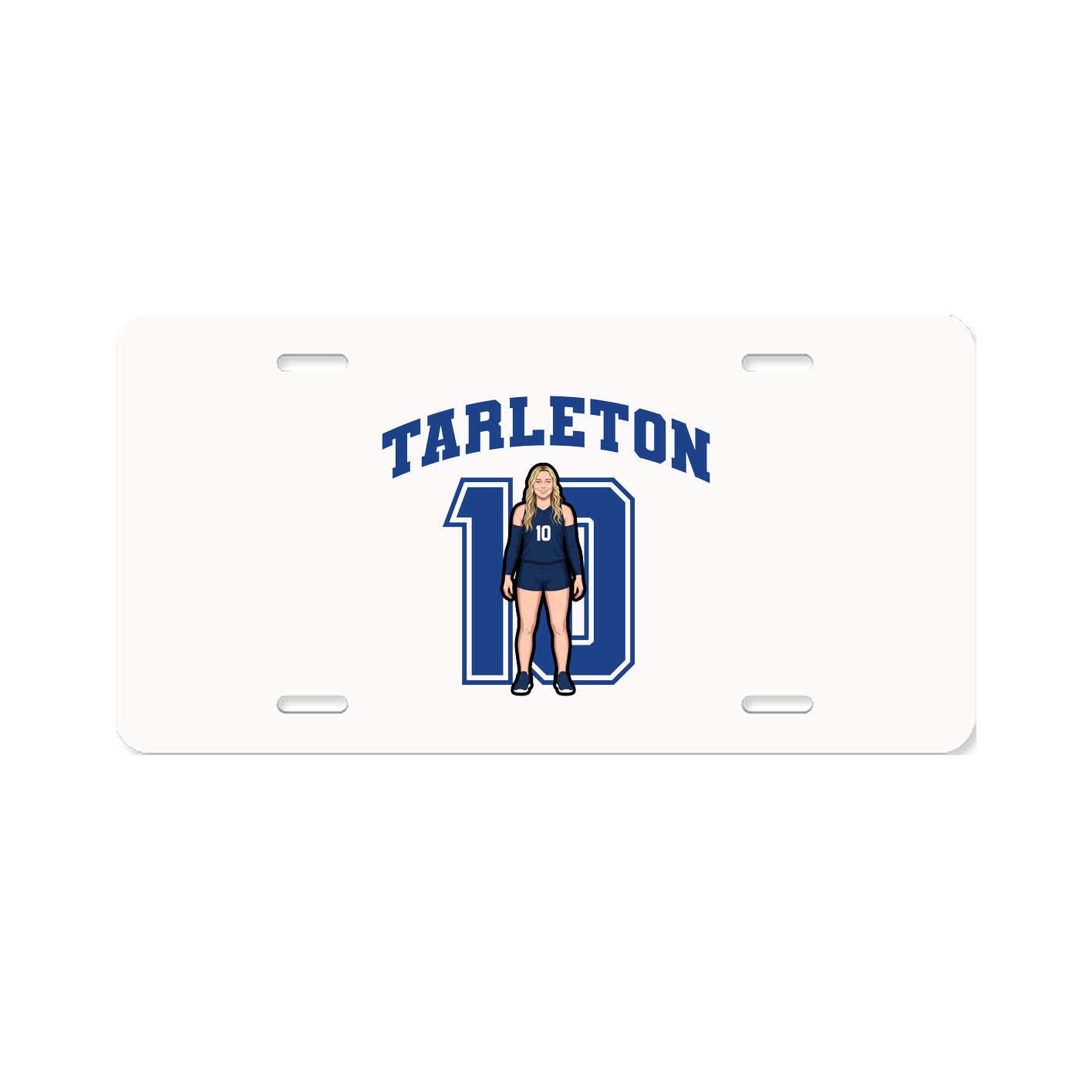 License Plate — Number in Classic