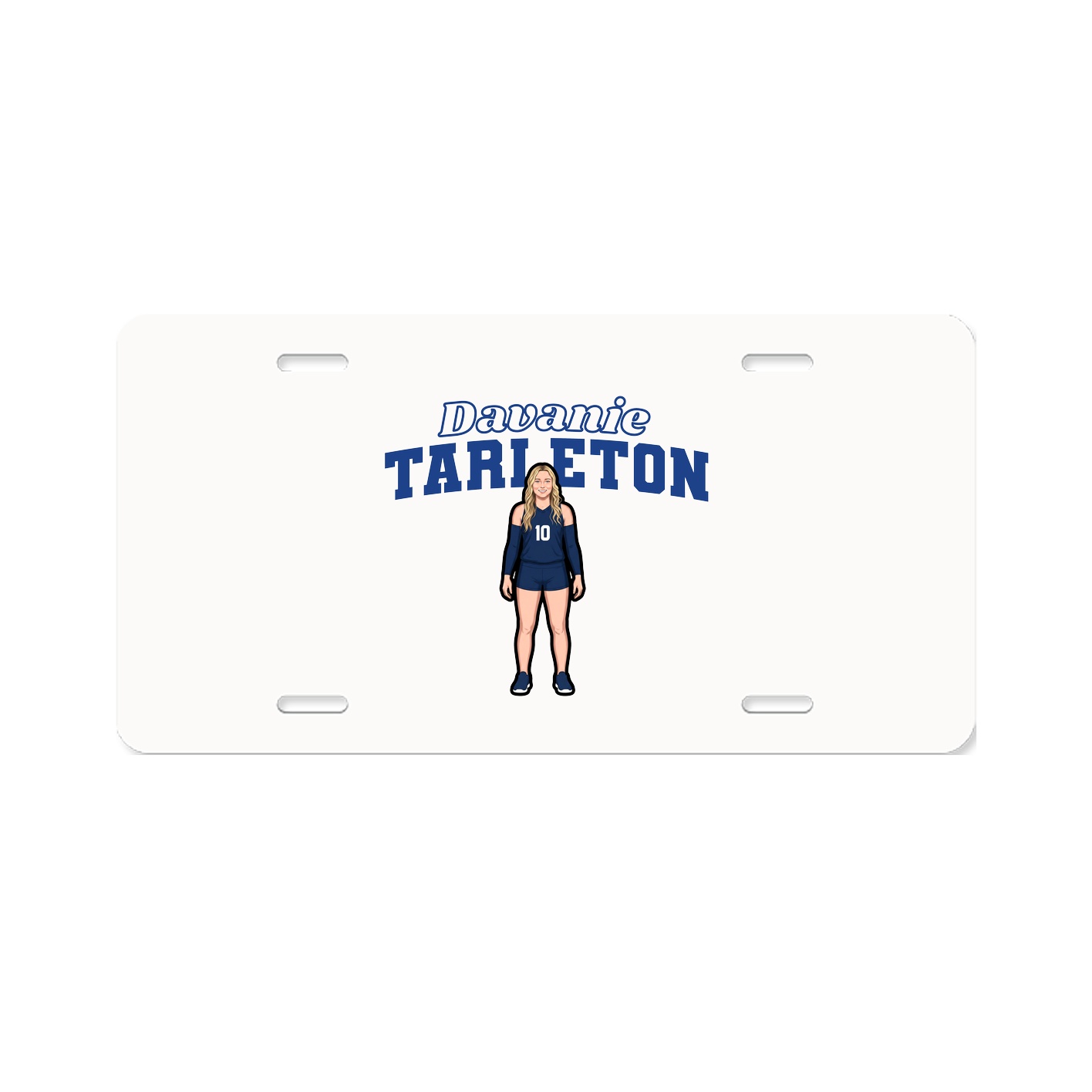 License Plate — Name Arch in Classic