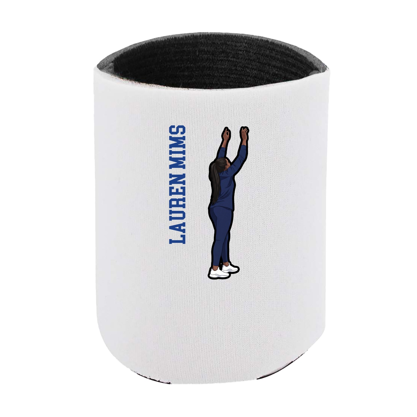 Can Holder — Name Vertical in White