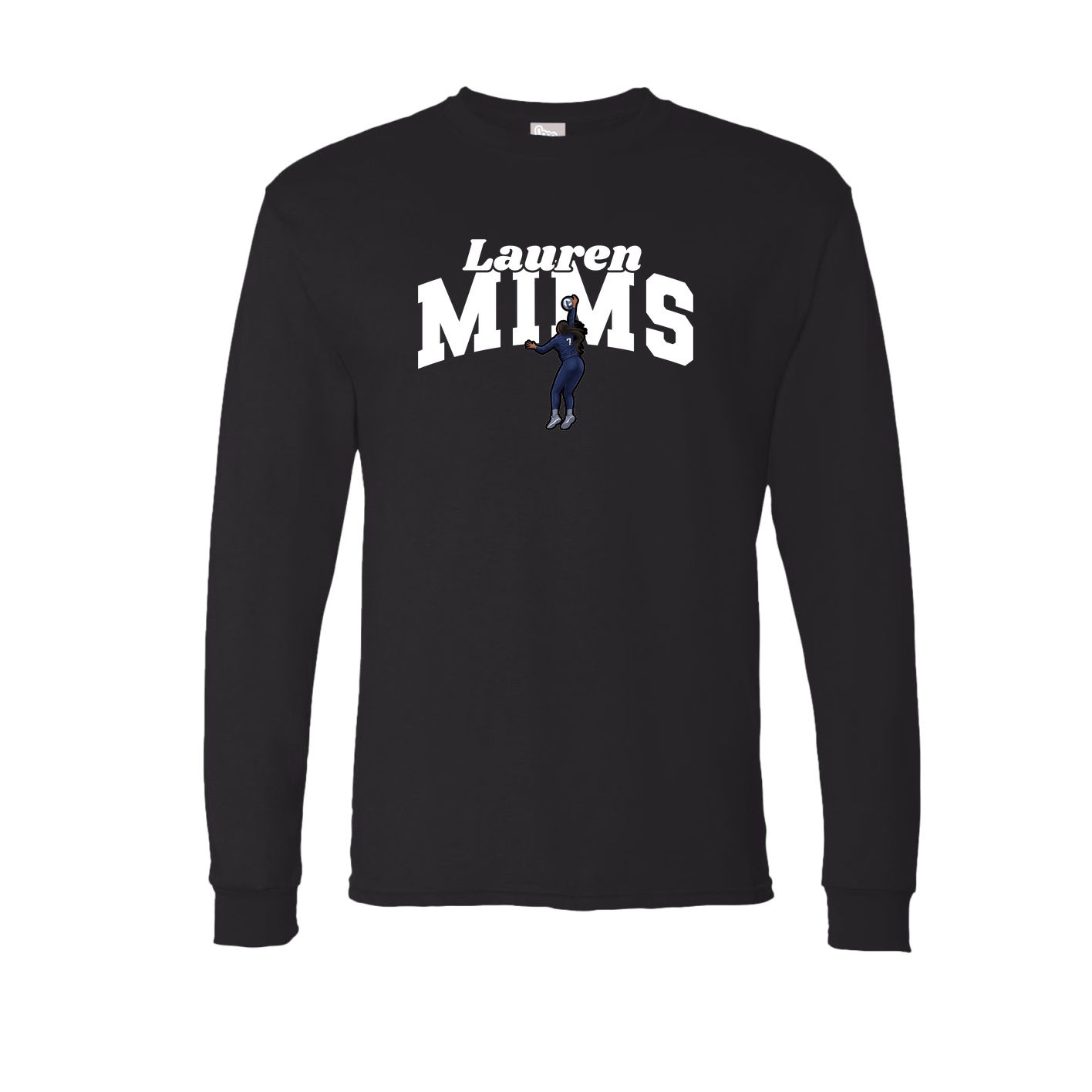 Long Sleeve Tee — Signature Arch in Black