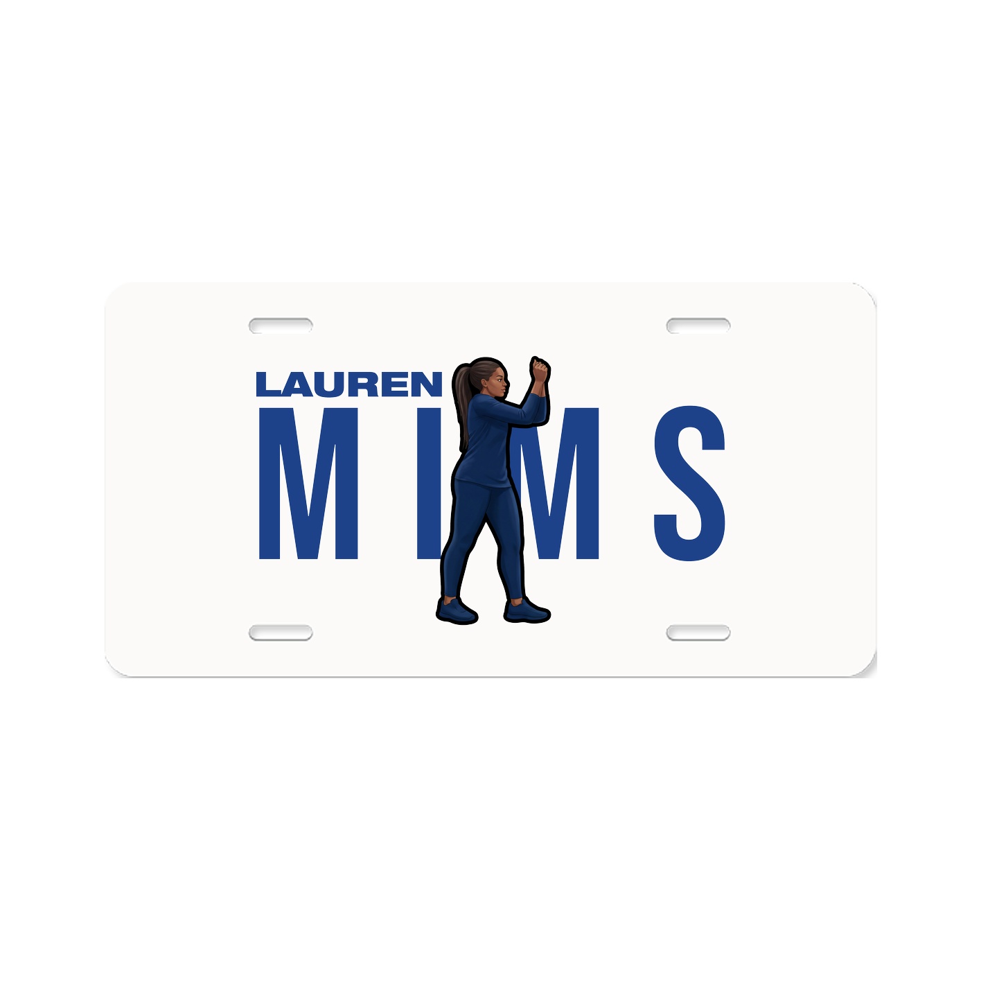 License Plate — Player Name in Classic