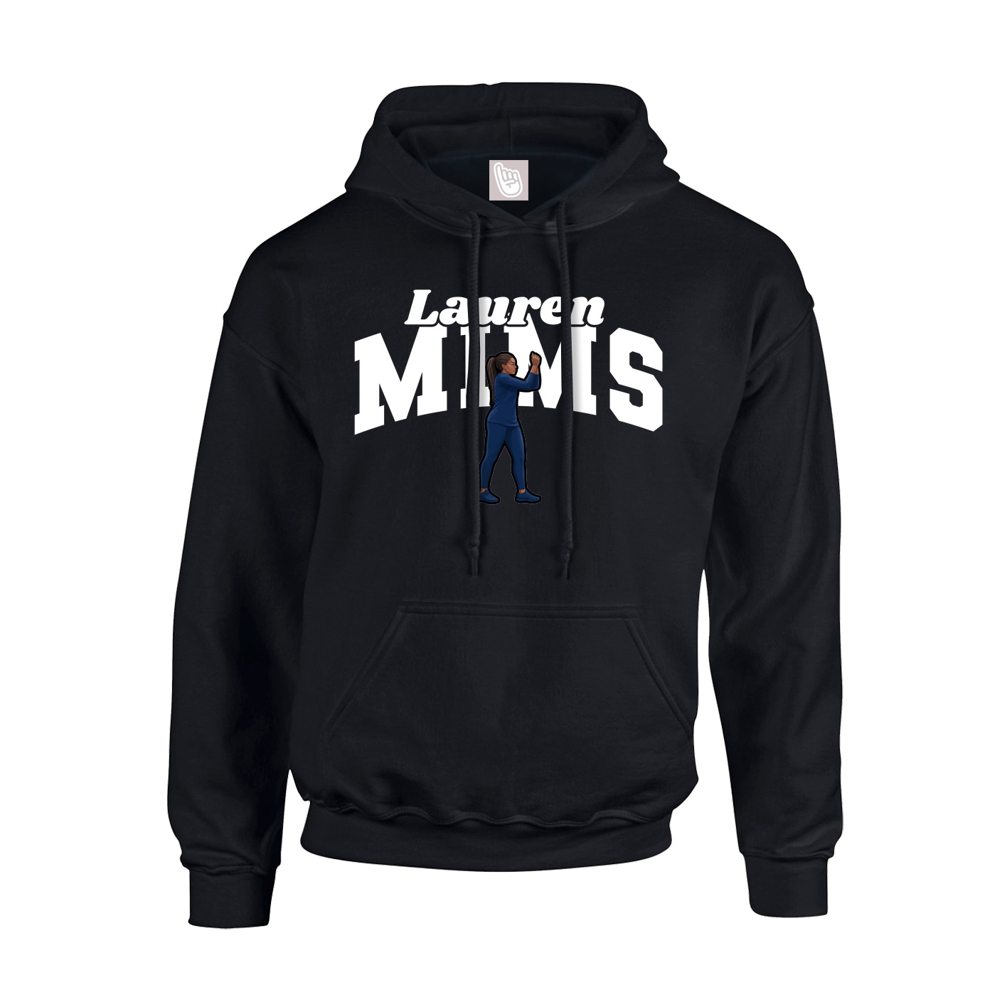 Youth Hoodie — Signature Arch in Black