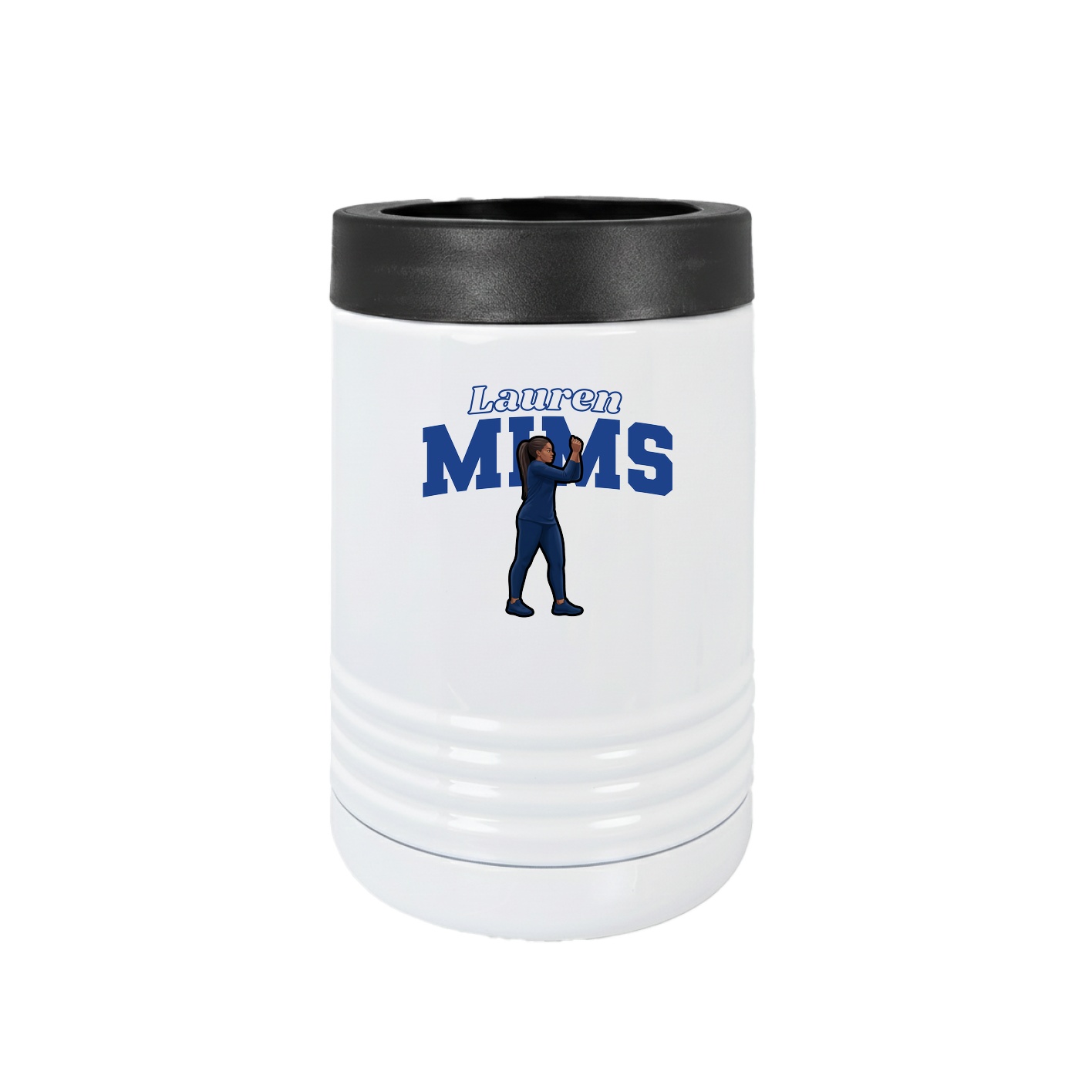 Beverage Holder — Name Arch in White