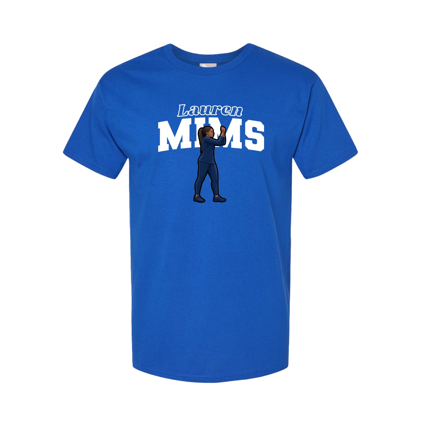 Tee — Name Arch in Royal