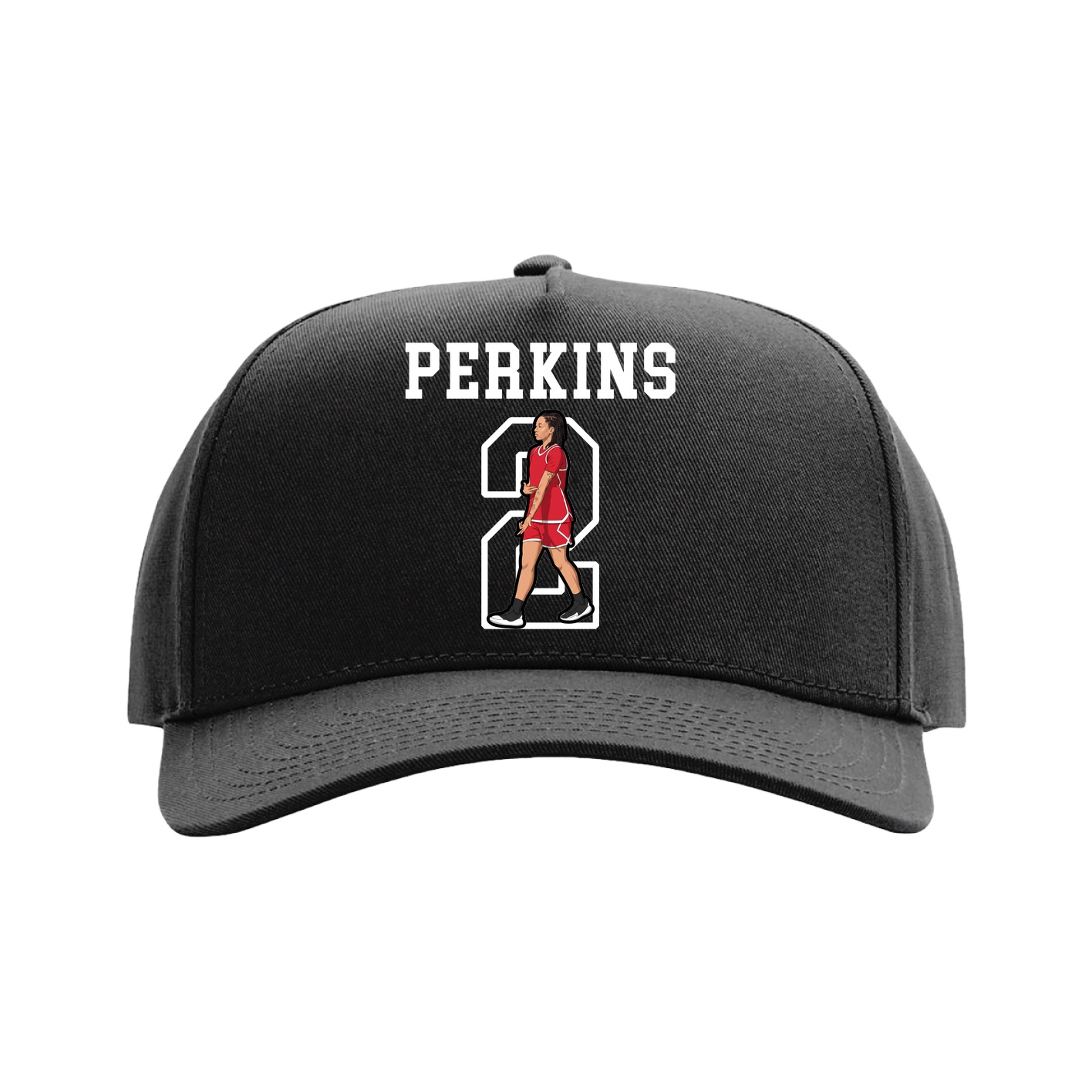 Full Fabric Five-Panel Champ Cap — Shirsey in Black
