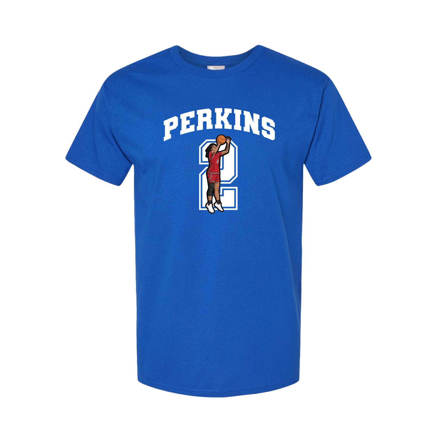 Youth Tee — Number in Royal