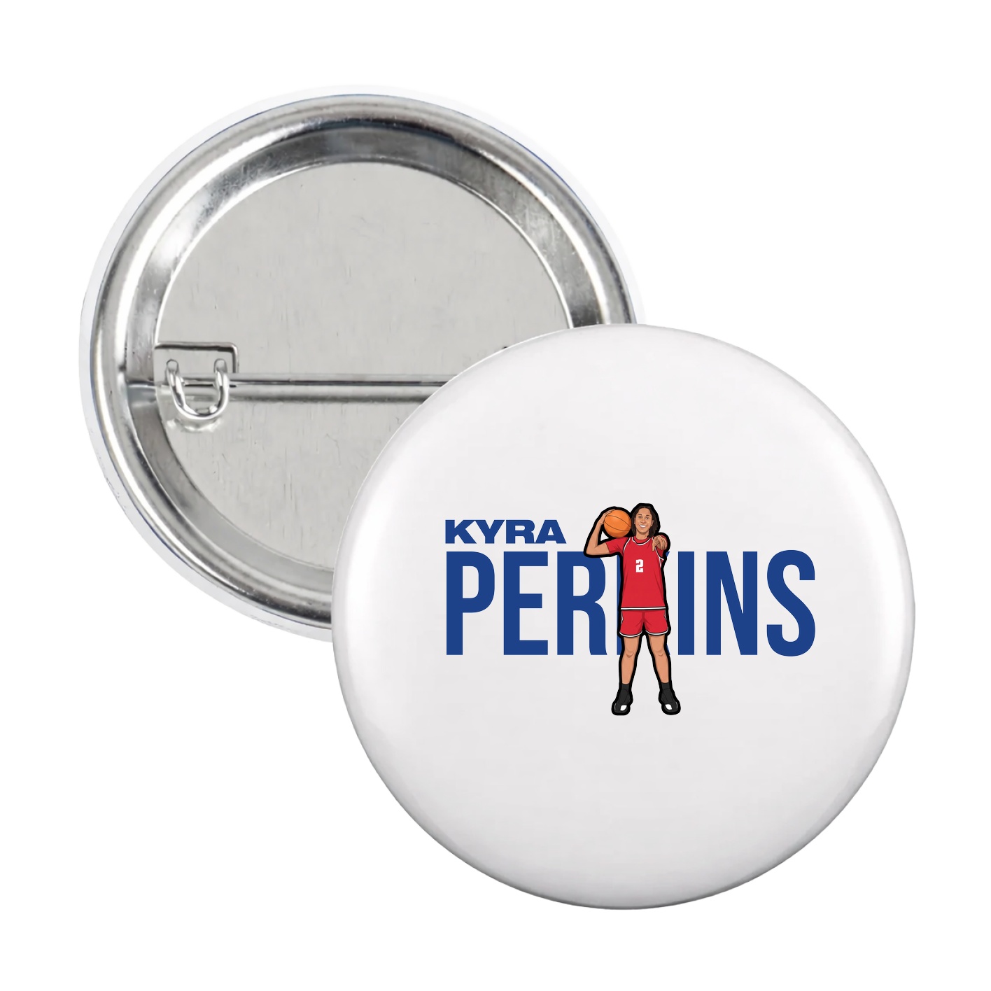 Game Day Button — Player Name in White