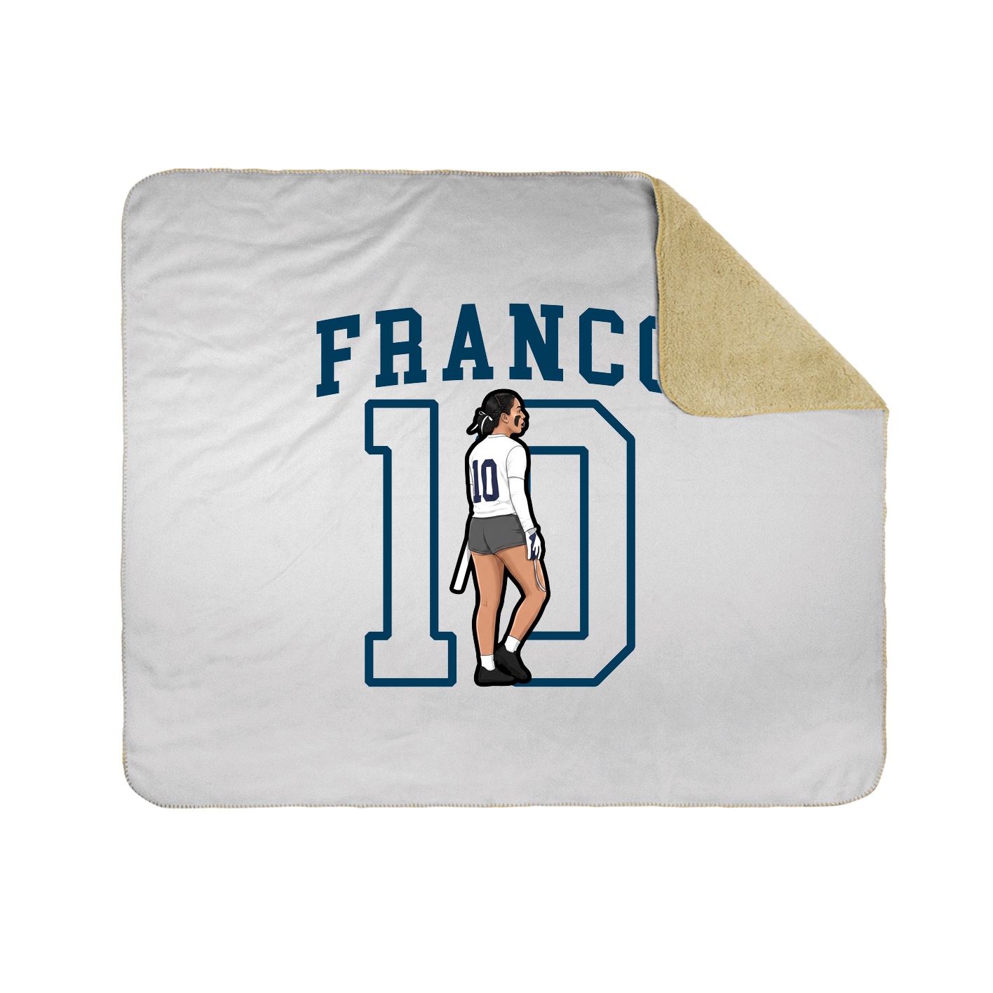 Throw Blanket — Shirsey in White