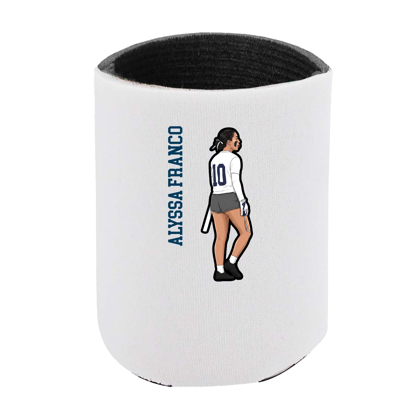 Can Holder — Name Vertical in White