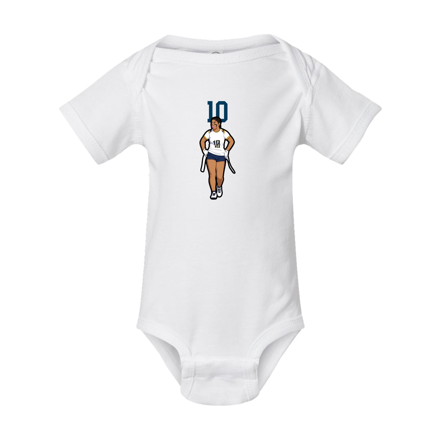 Baby Onesie — Number Top in White