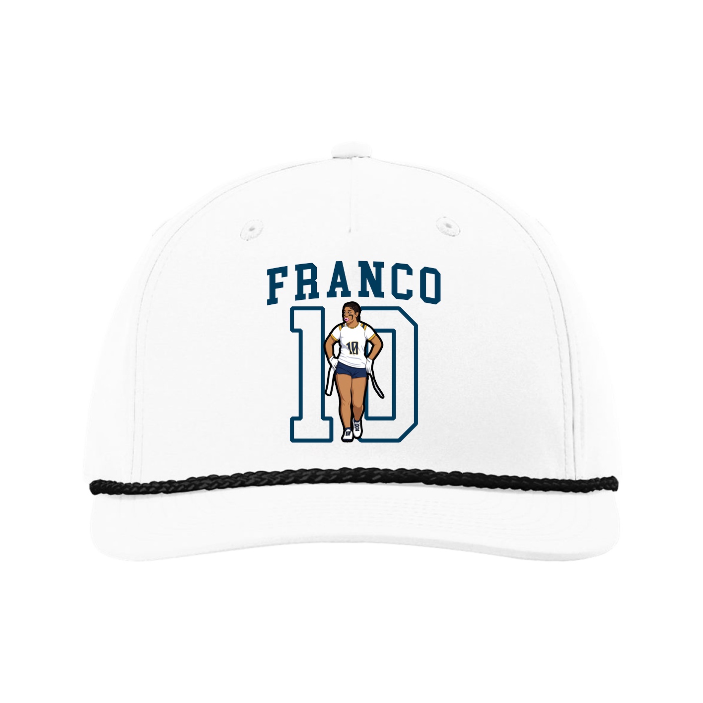 Five-Panel Classic Rope Cap — Shirsey in White