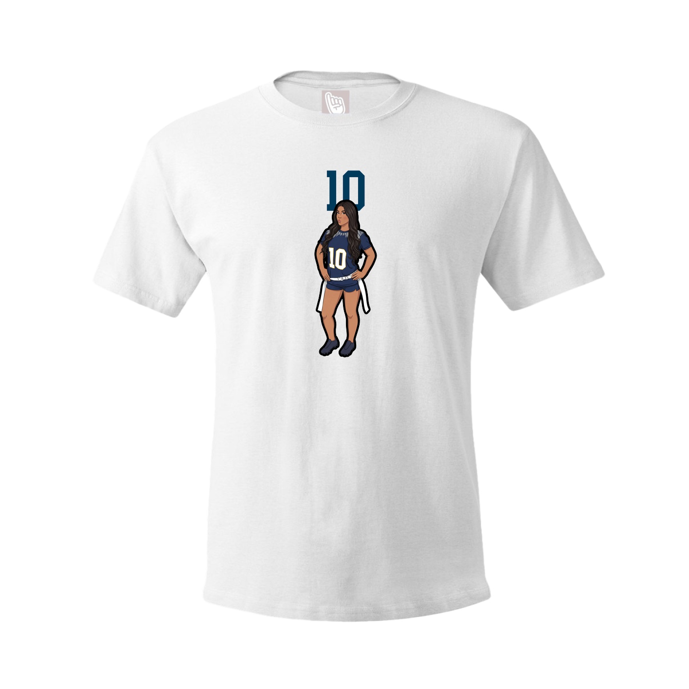 Tee — Number Top in White