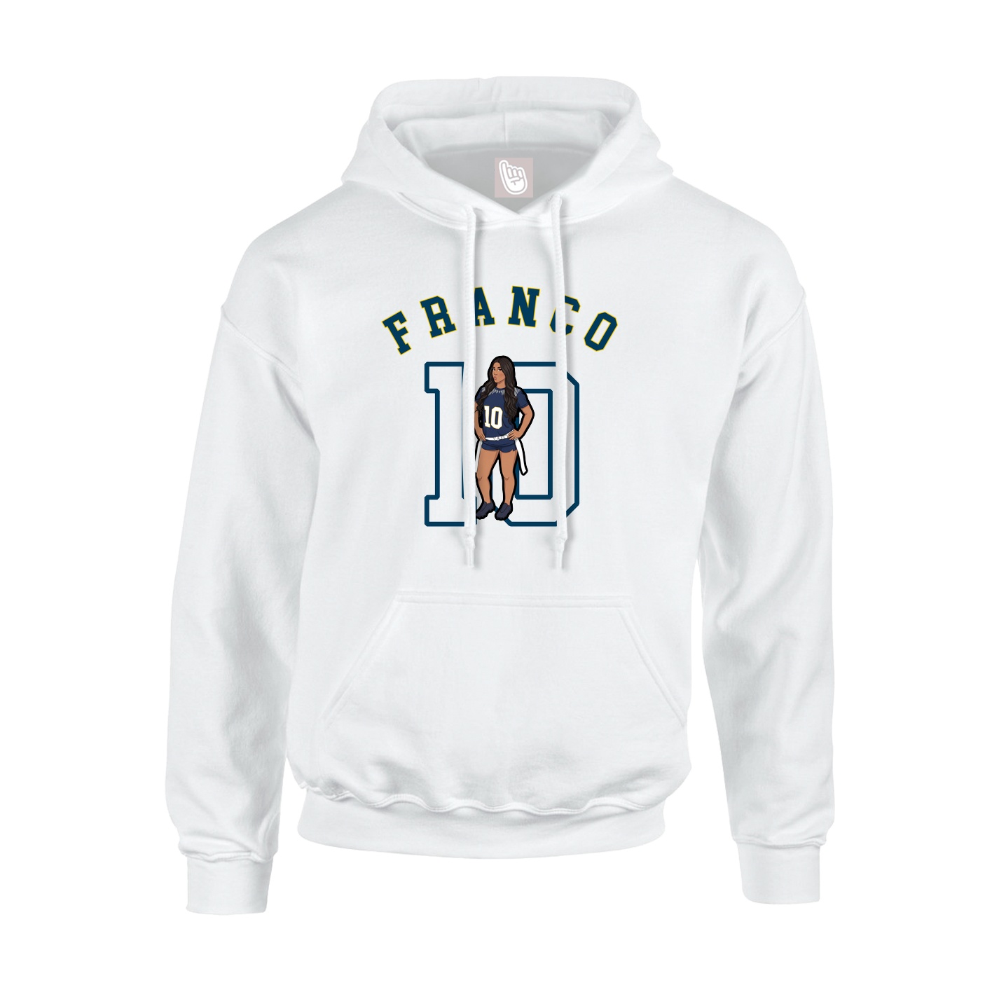 Youth Hoodie — Shirsey Arch in White