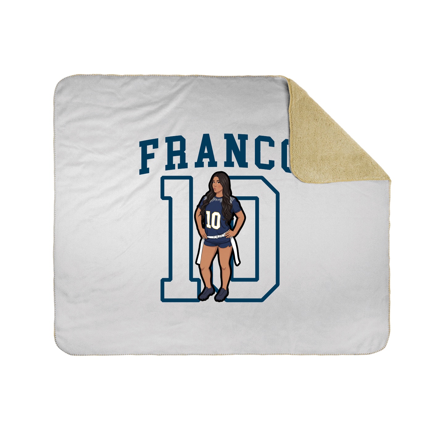 Throw Blanket — Shirsey in White