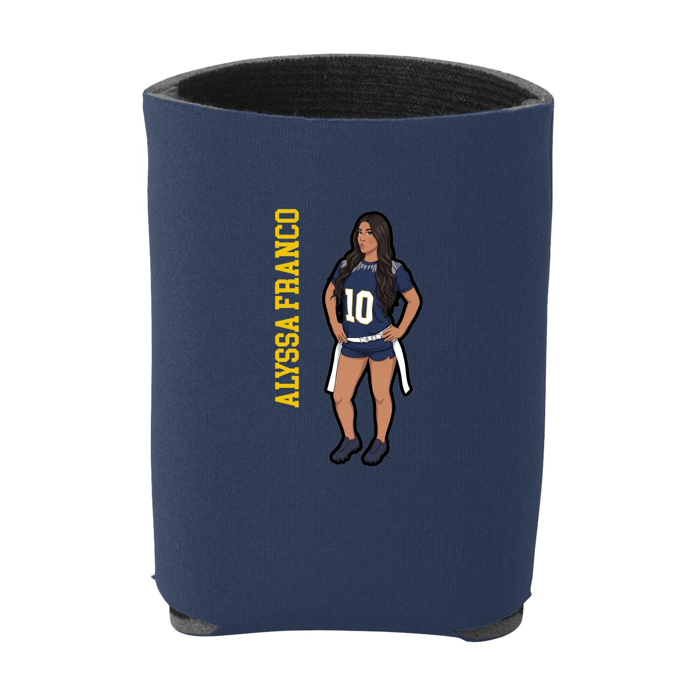 Can Holder — Name Vertical in Navy