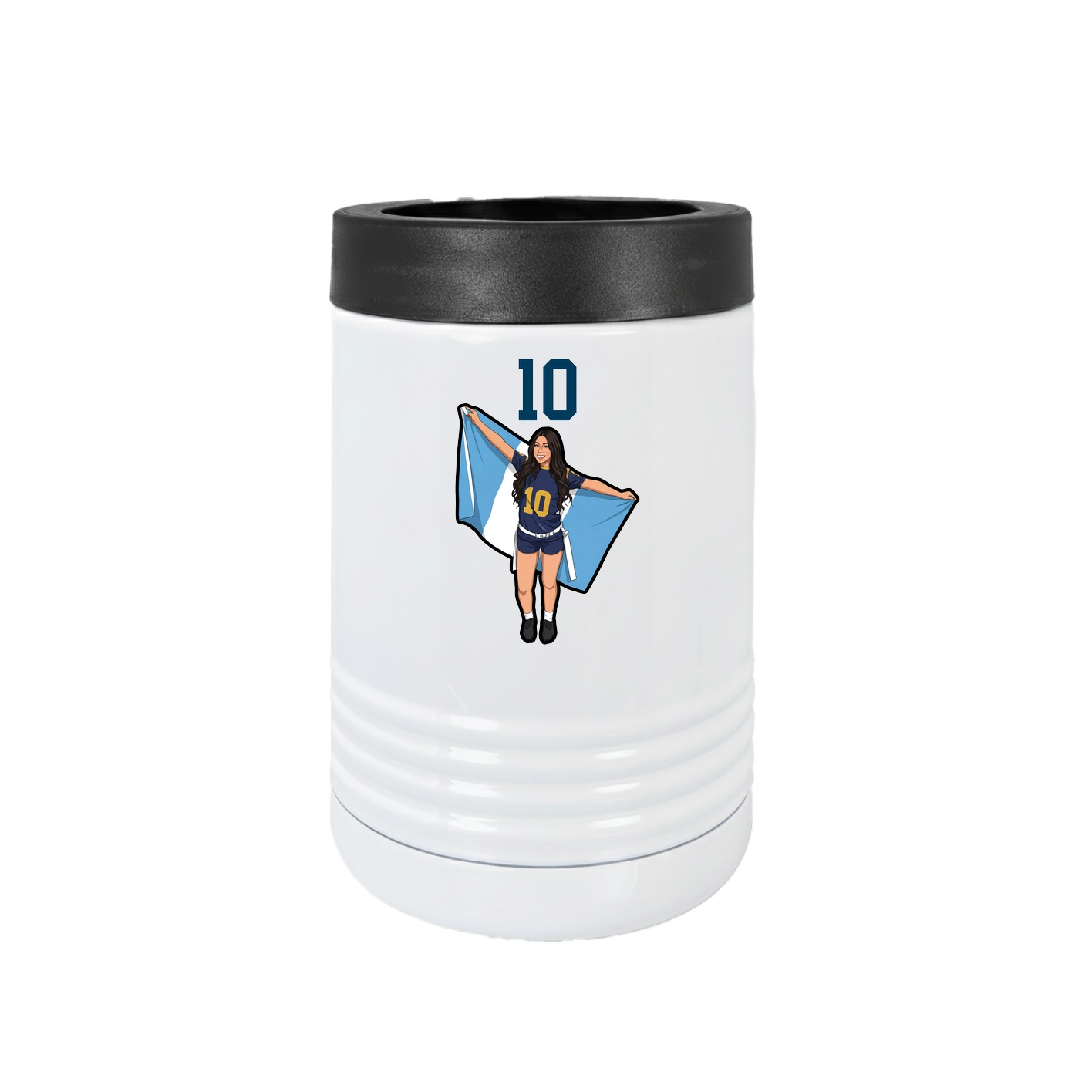 Beverage Holder — Number Top in White