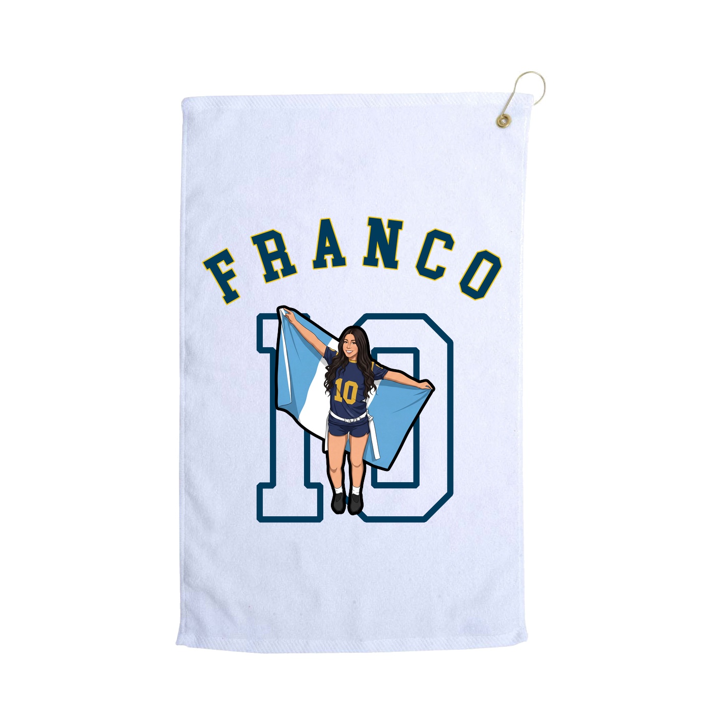 Golf Towel — Shirsey Arch in White
