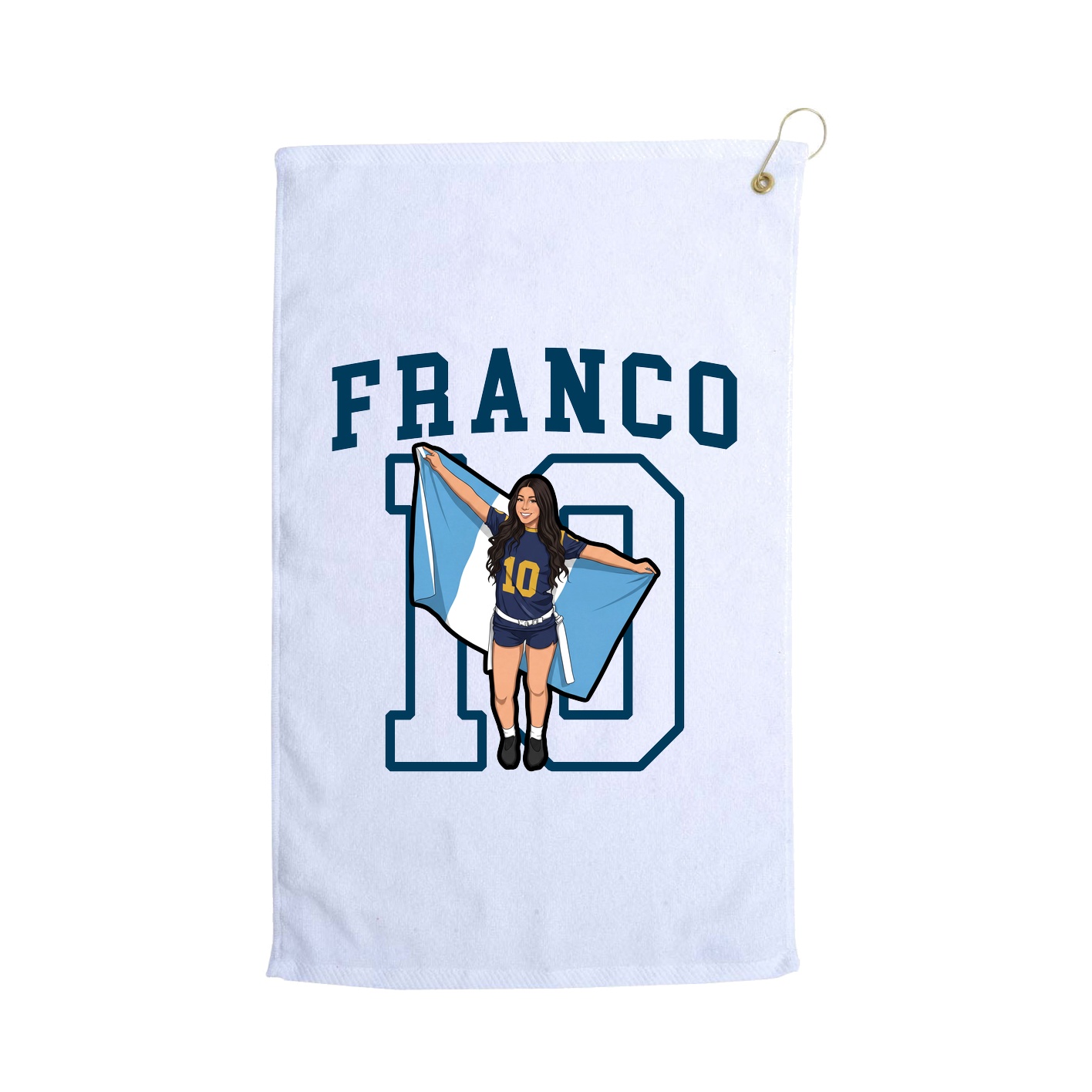 Golf Towel — Shirsey in White