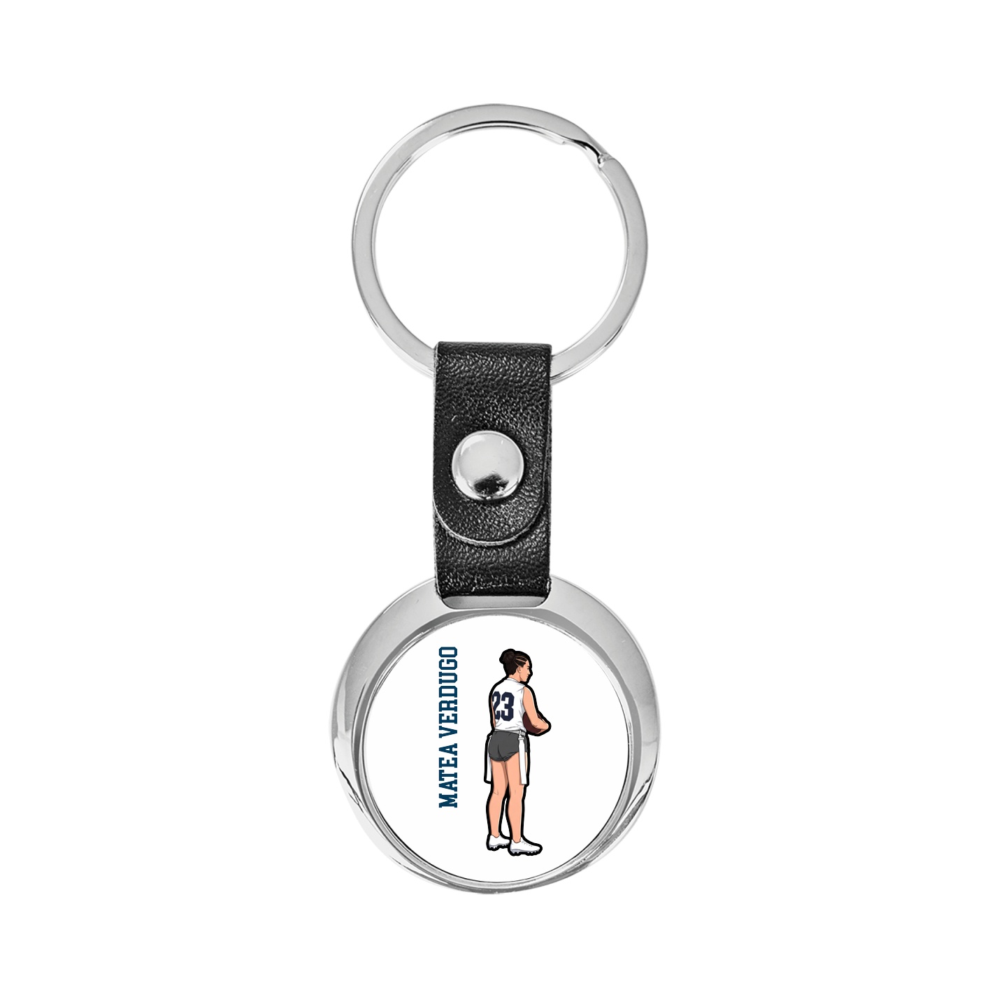 Key Chain — Name Vertical in Classic