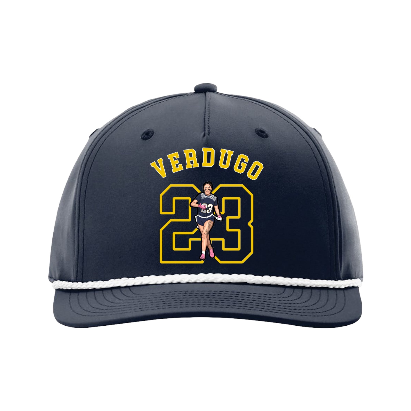 Five-Panel Classic Rope Cap — Shirsey Arch in Navy