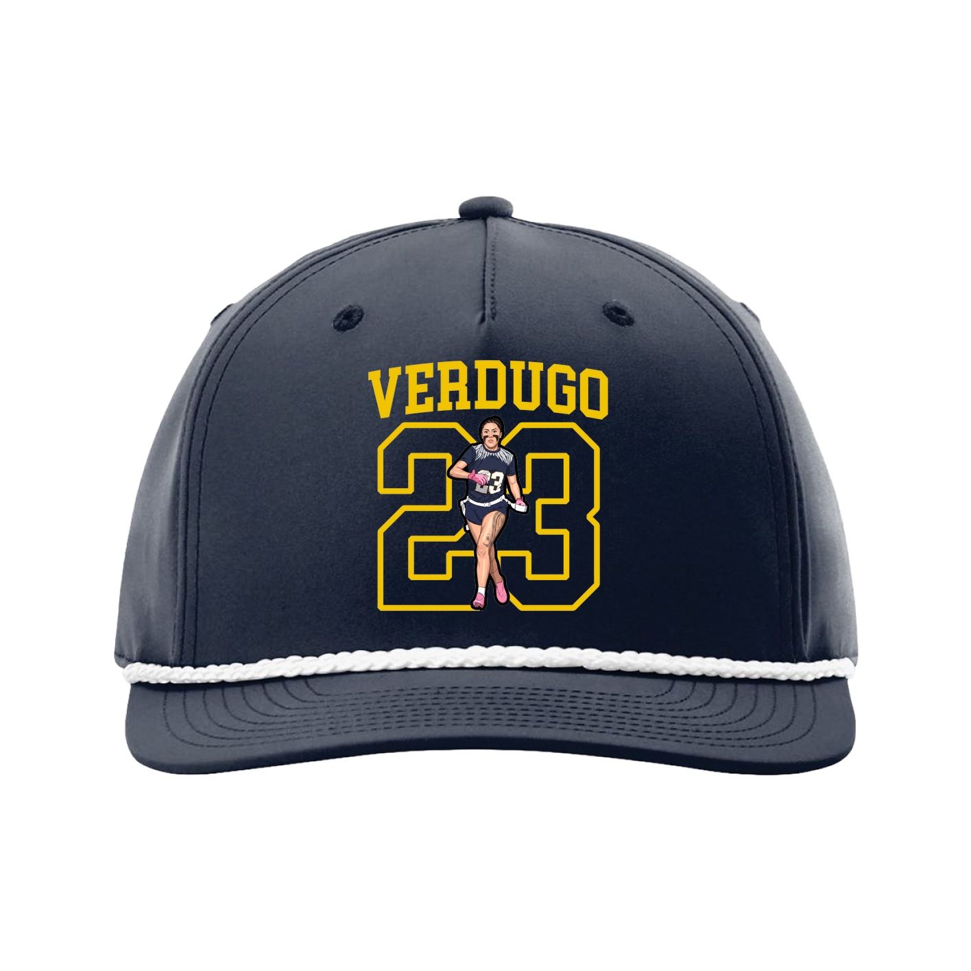Five-Panel Classic Rope Cap — Shirsey in Navy