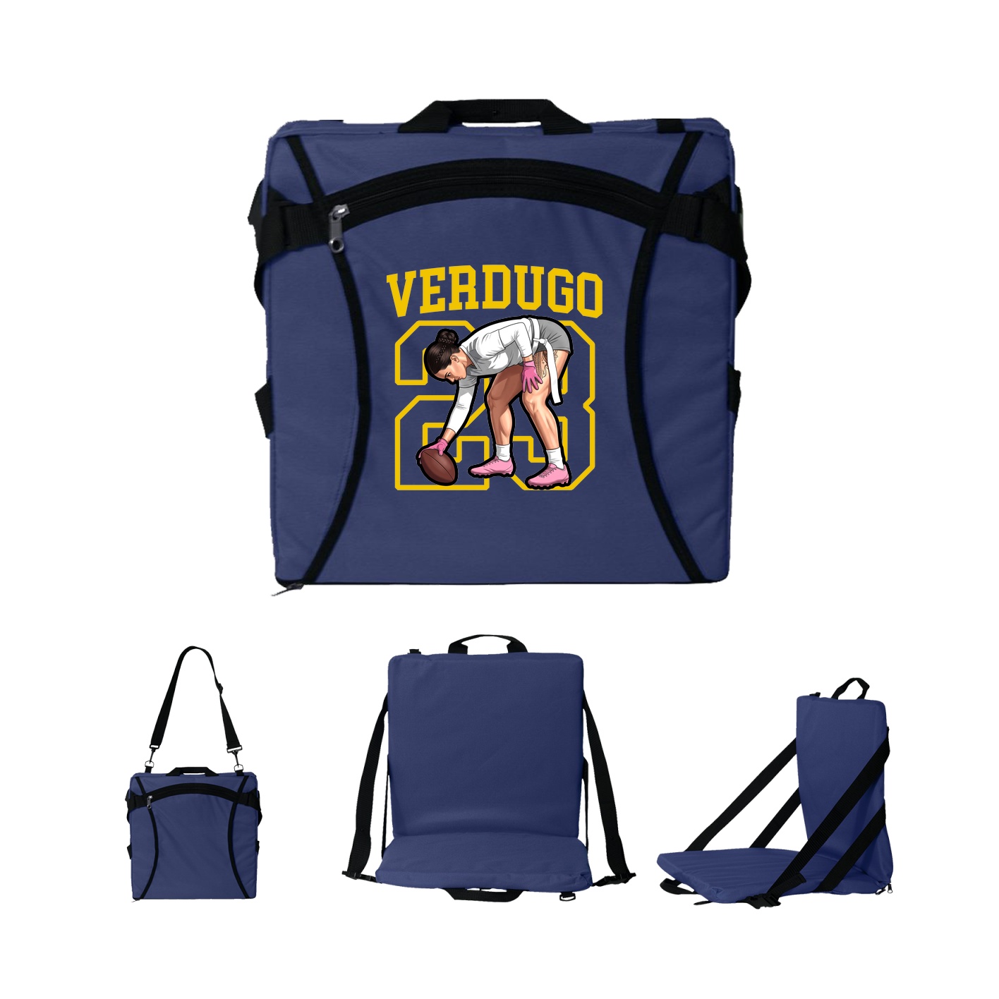 Folding Stadium Seat — Shirsey in Navy