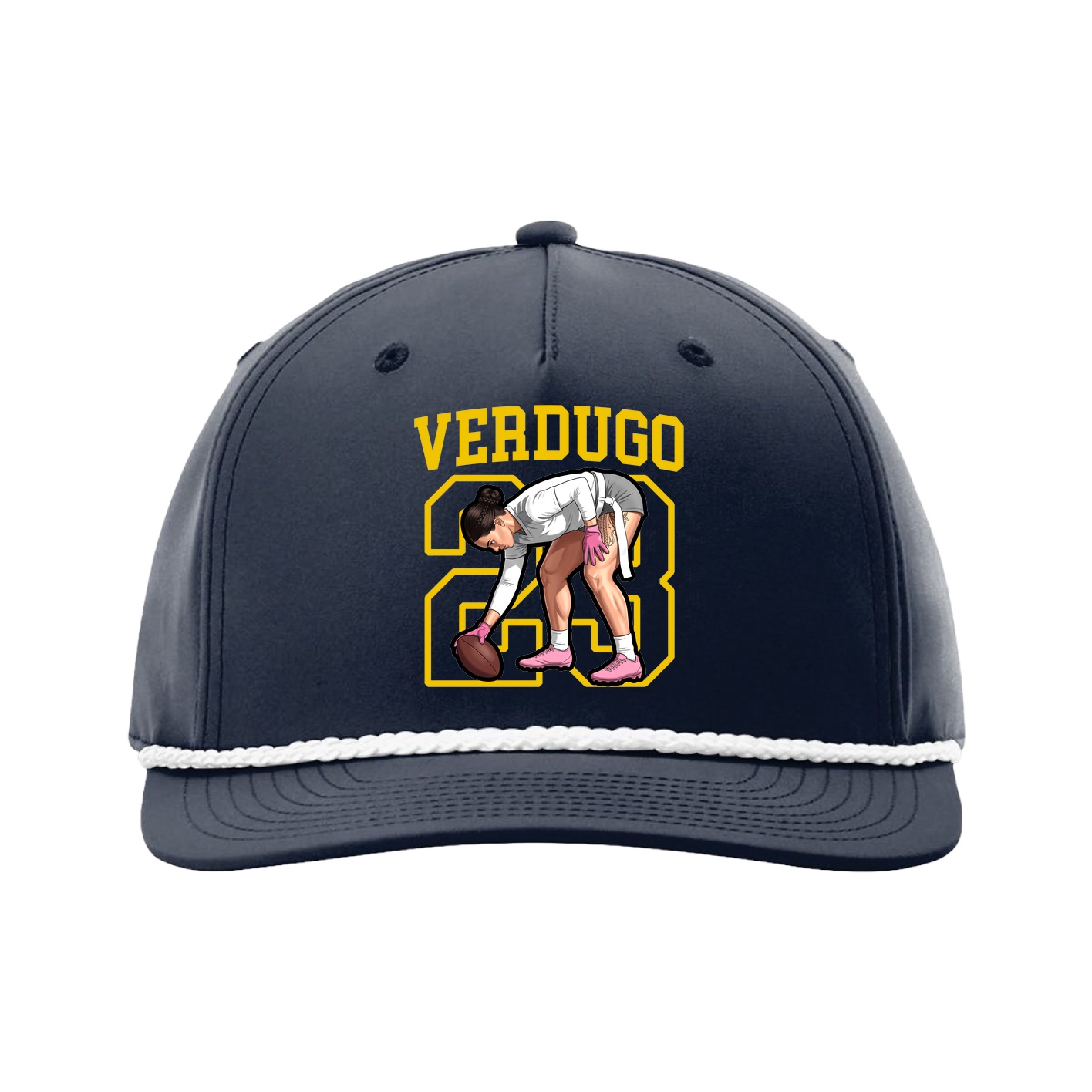 Five-Panel Classic Rope Cap — Shirsey in Navy