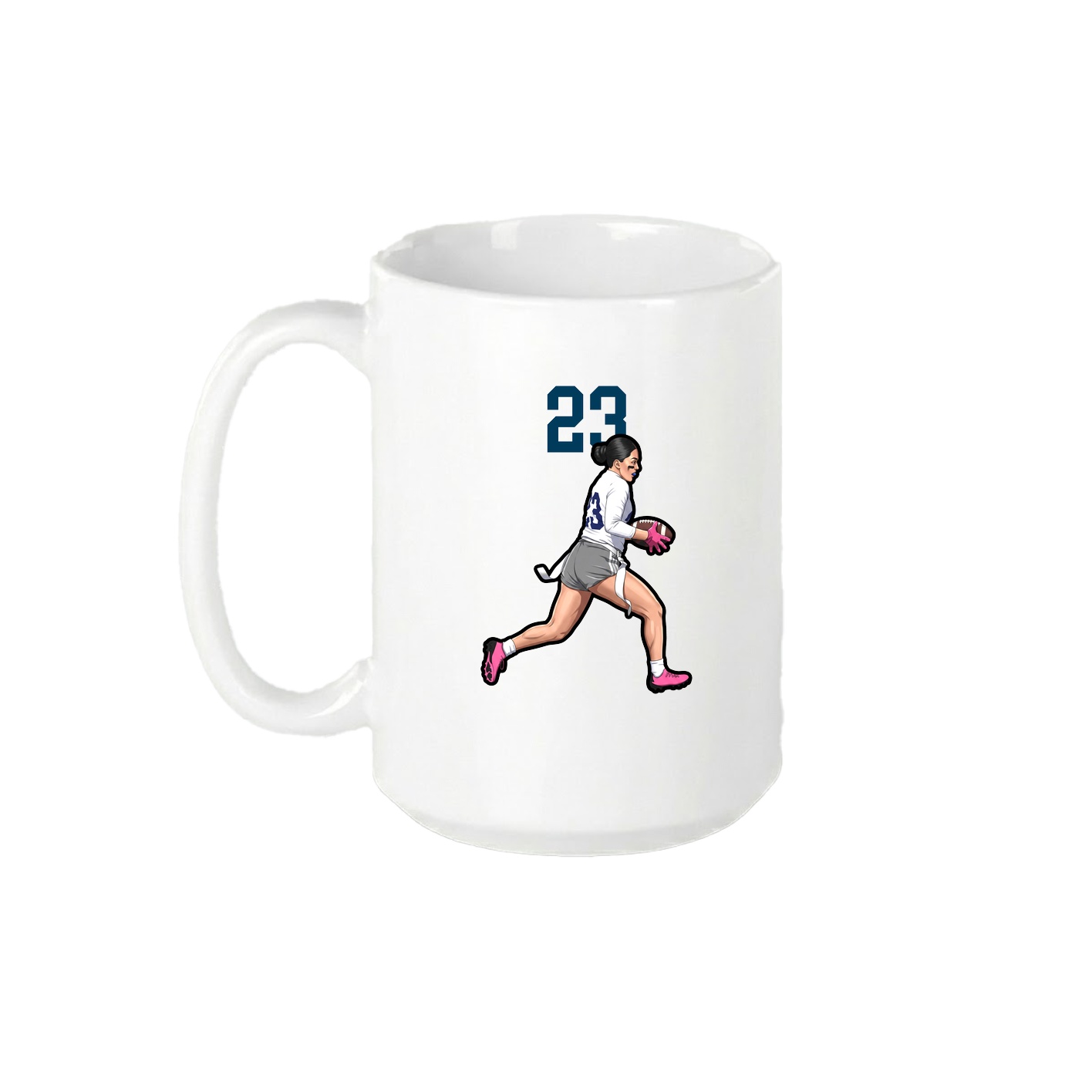 15oz Coffee Mug — Number Top in White
