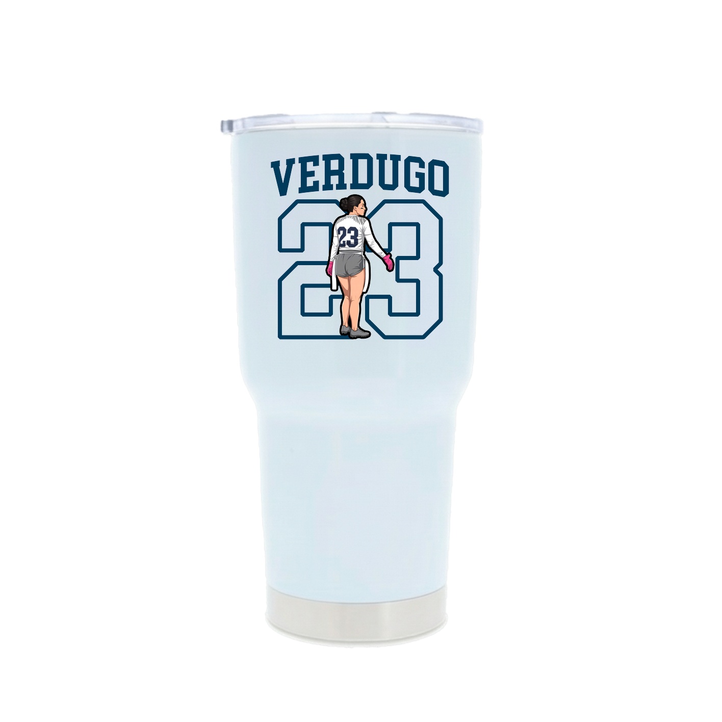 30oz Stainless Steel Tumbler — Shirsey in White