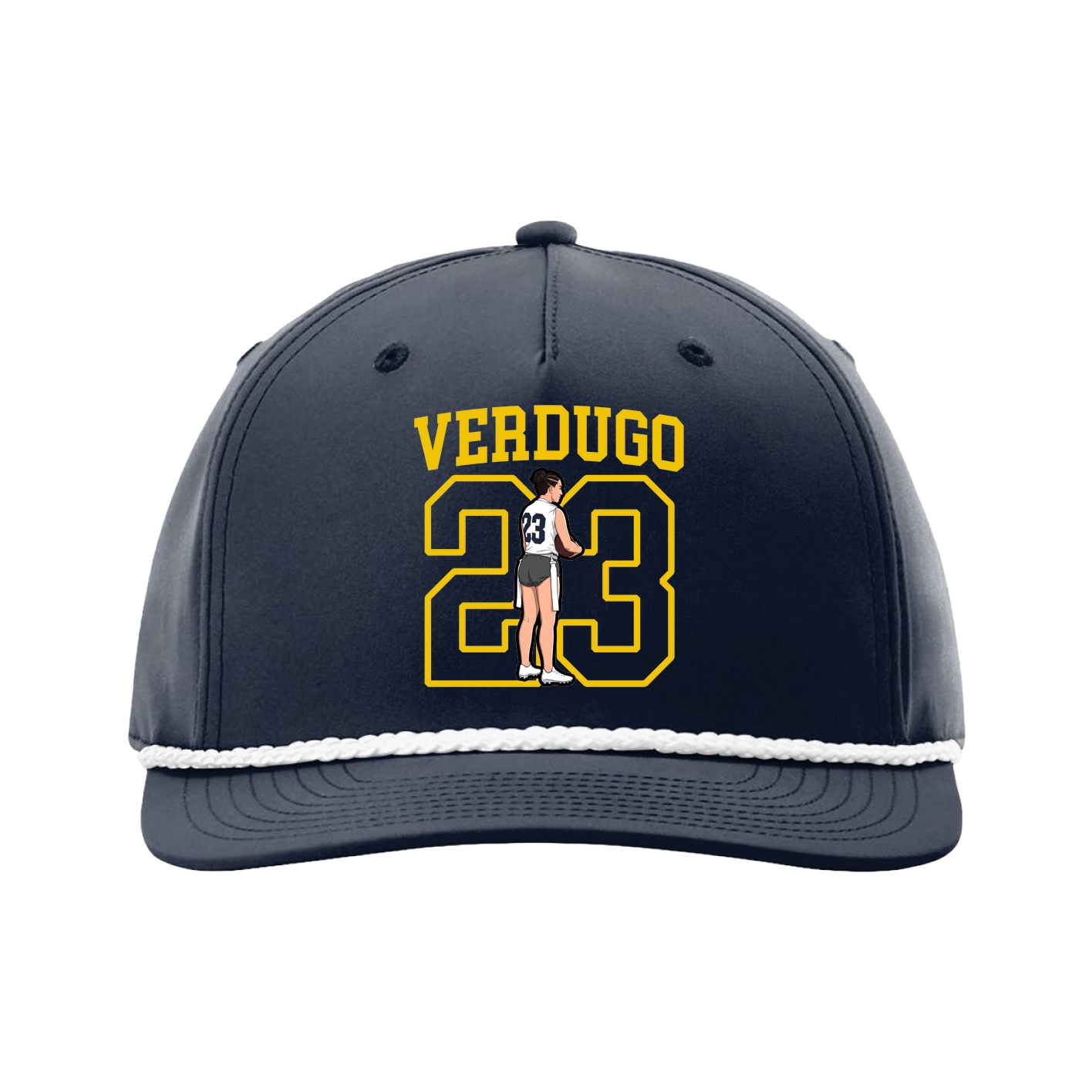 Five-Panel Classic Rope Cap — Shirsey in Navy