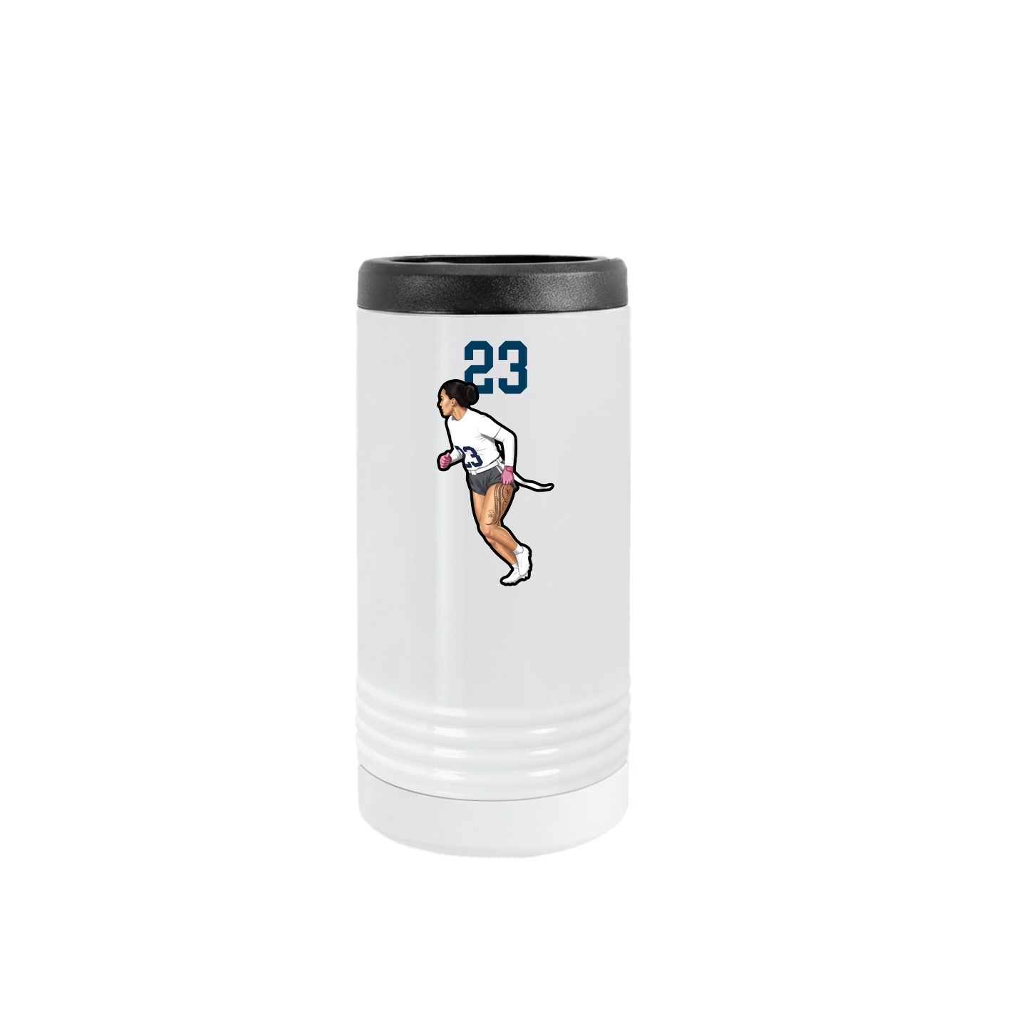 Slim Beverage Holder — Number Top in White