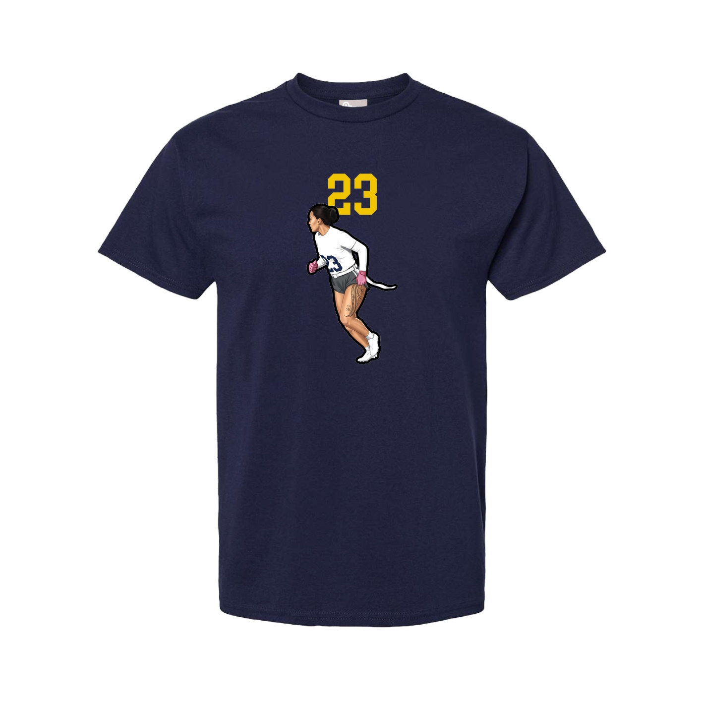 Youth Tee — Number Top in Navy