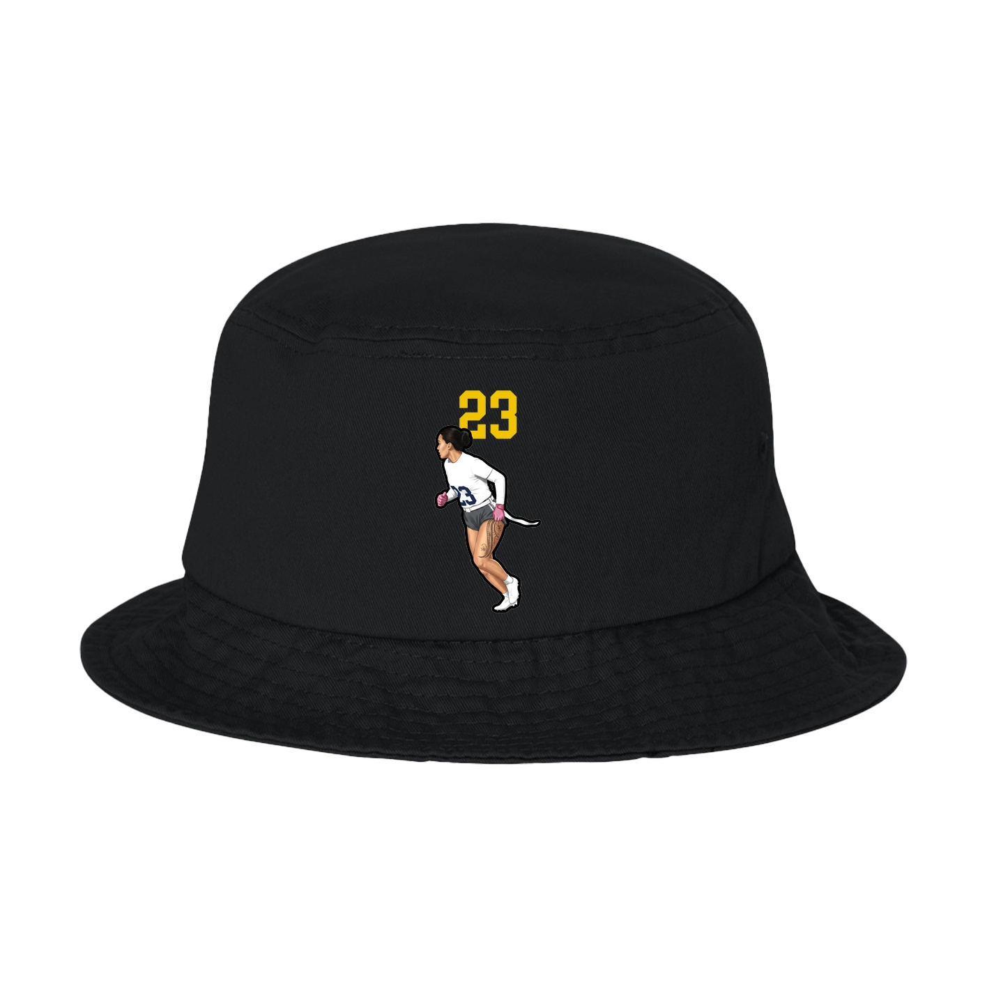 Bucket Cap — Number Top in Black