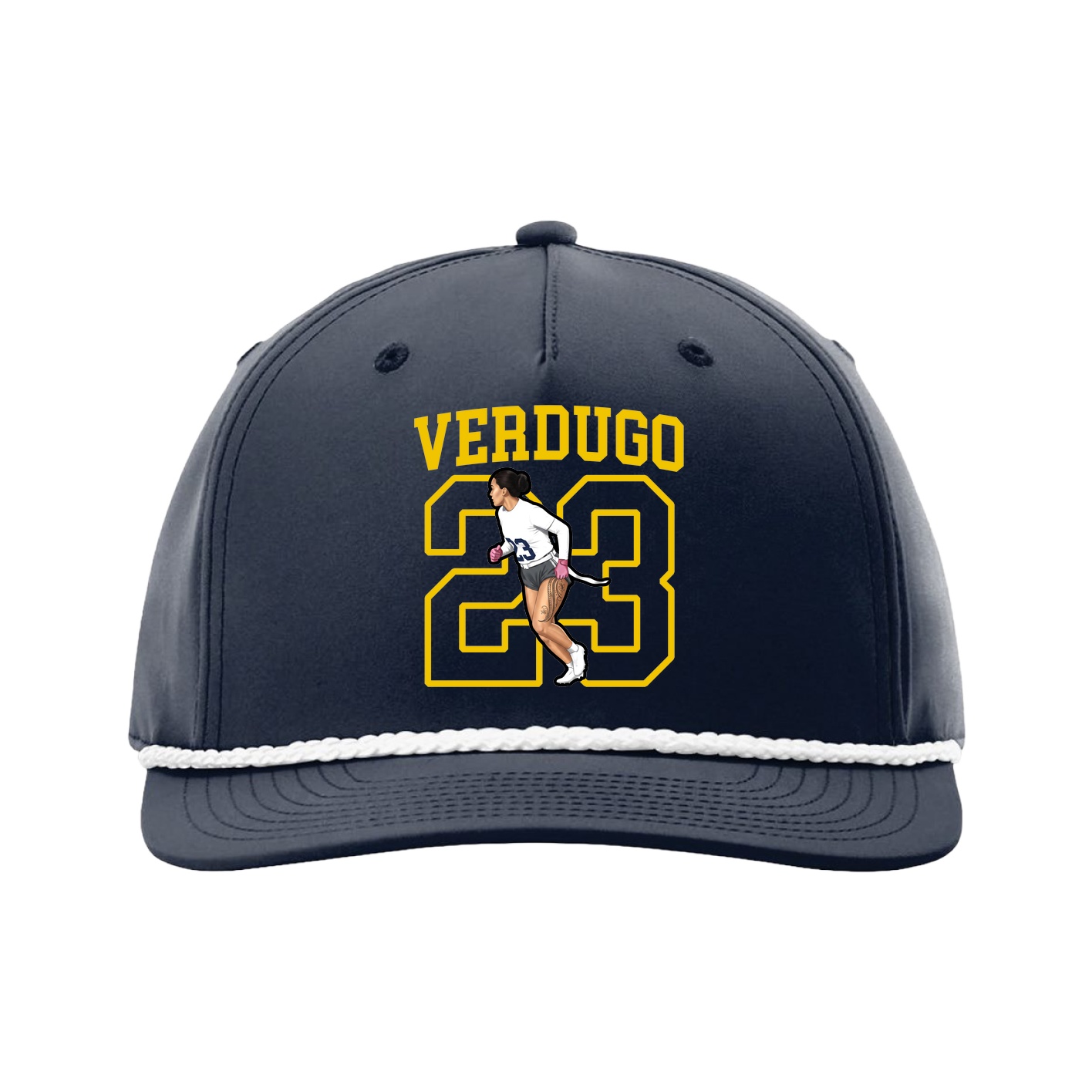 Five-Panel Classic Rope Cap — Shirsey in Navy