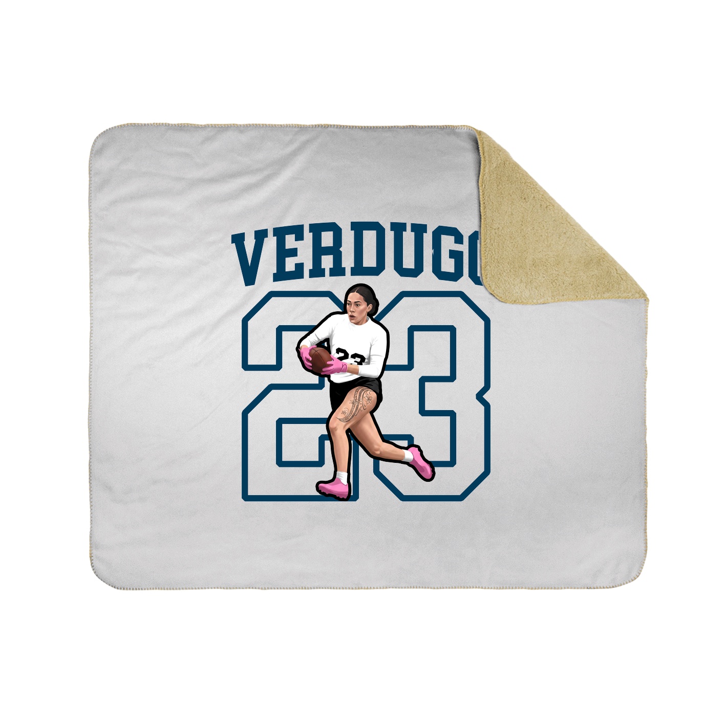 50x60 Sherpa Lined Throw Blanket