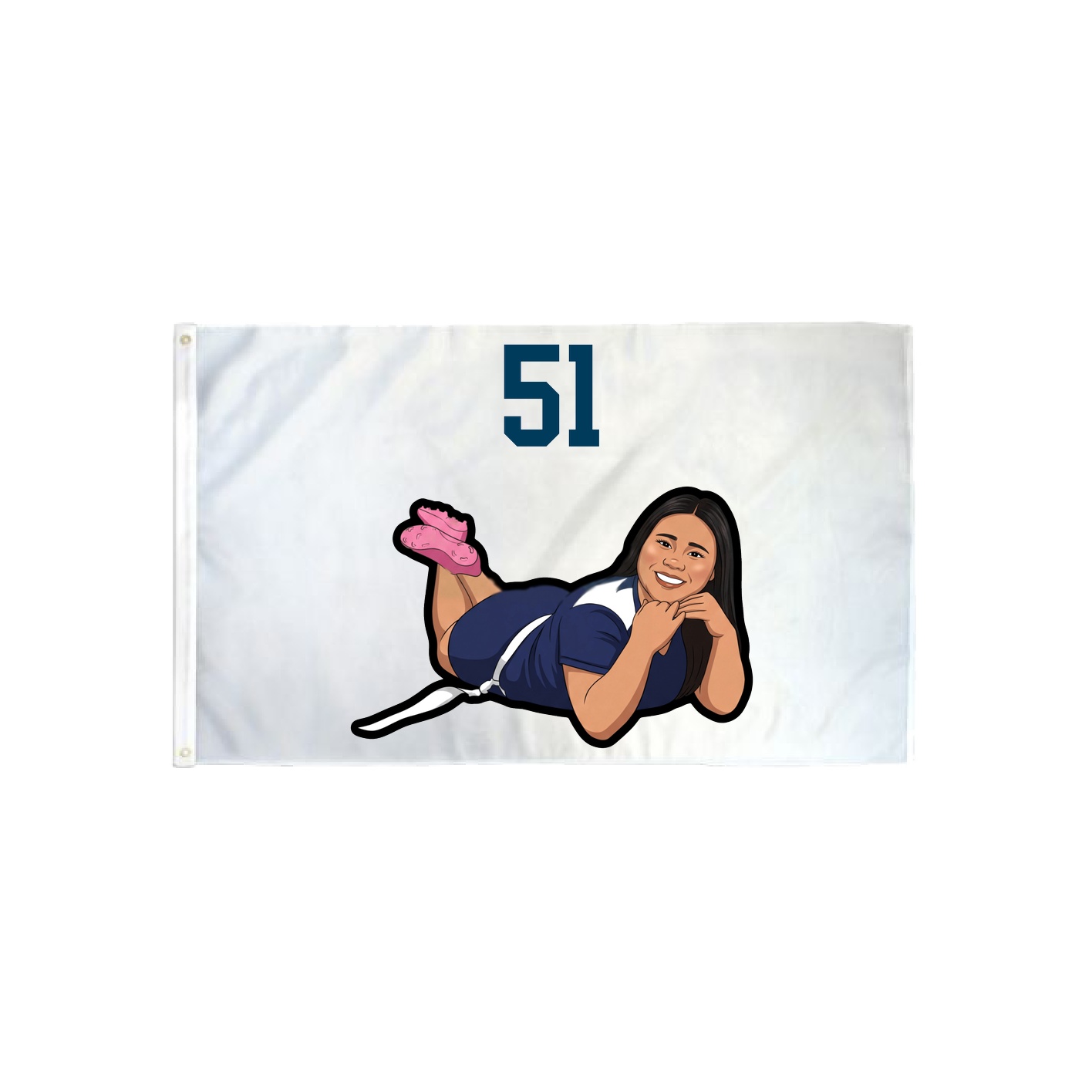 3x5 Flag — Number Top in Classic